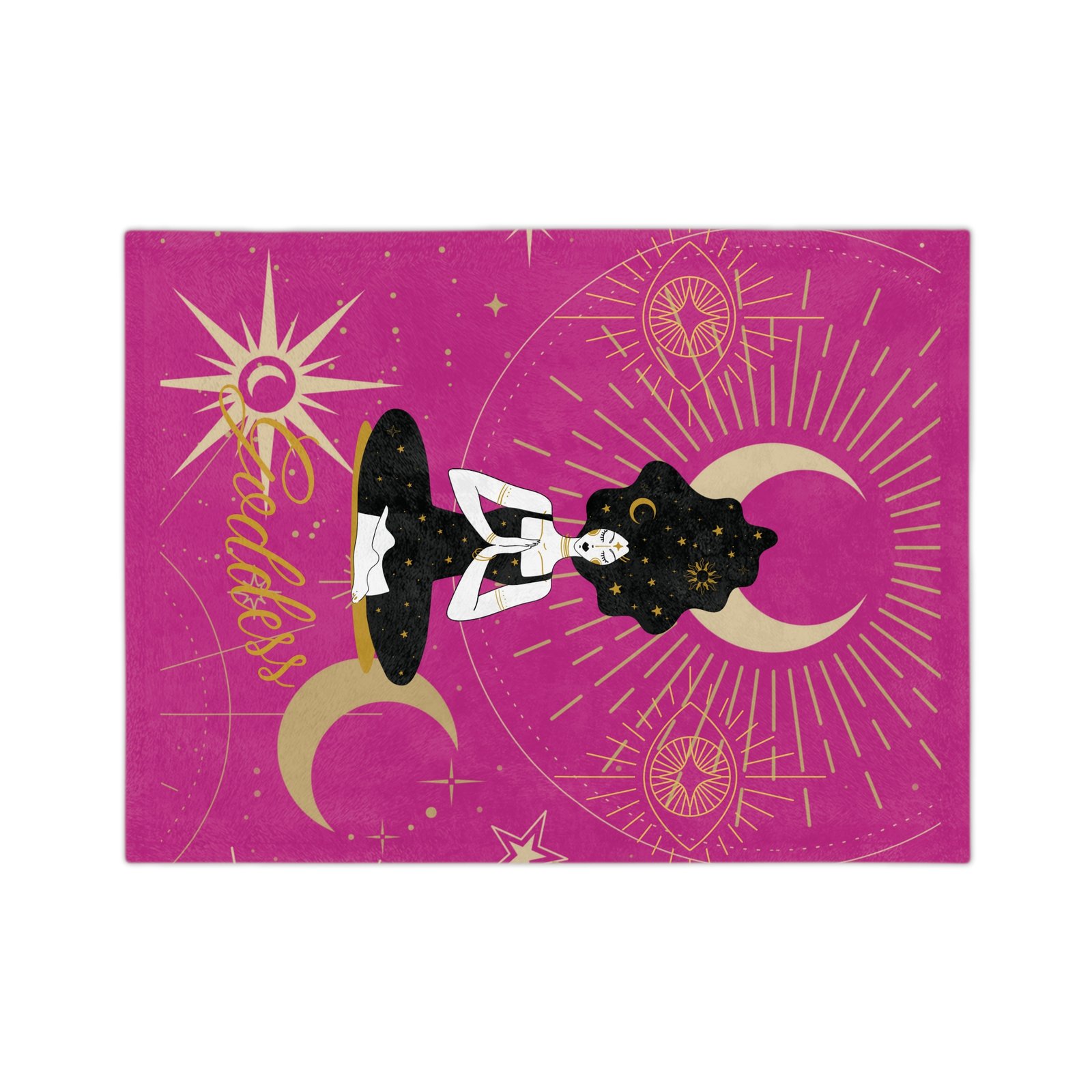 DH GODDESS Bright Pink Velveteen Minky Blanket - Image 2