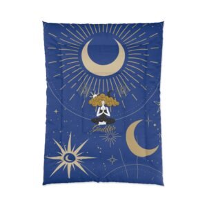 GODDESS Dark Blue Comforter