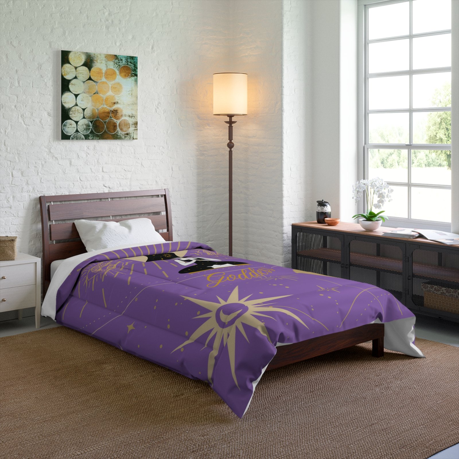 DH GODDESS Lavender Purple Comforter - Image 8
