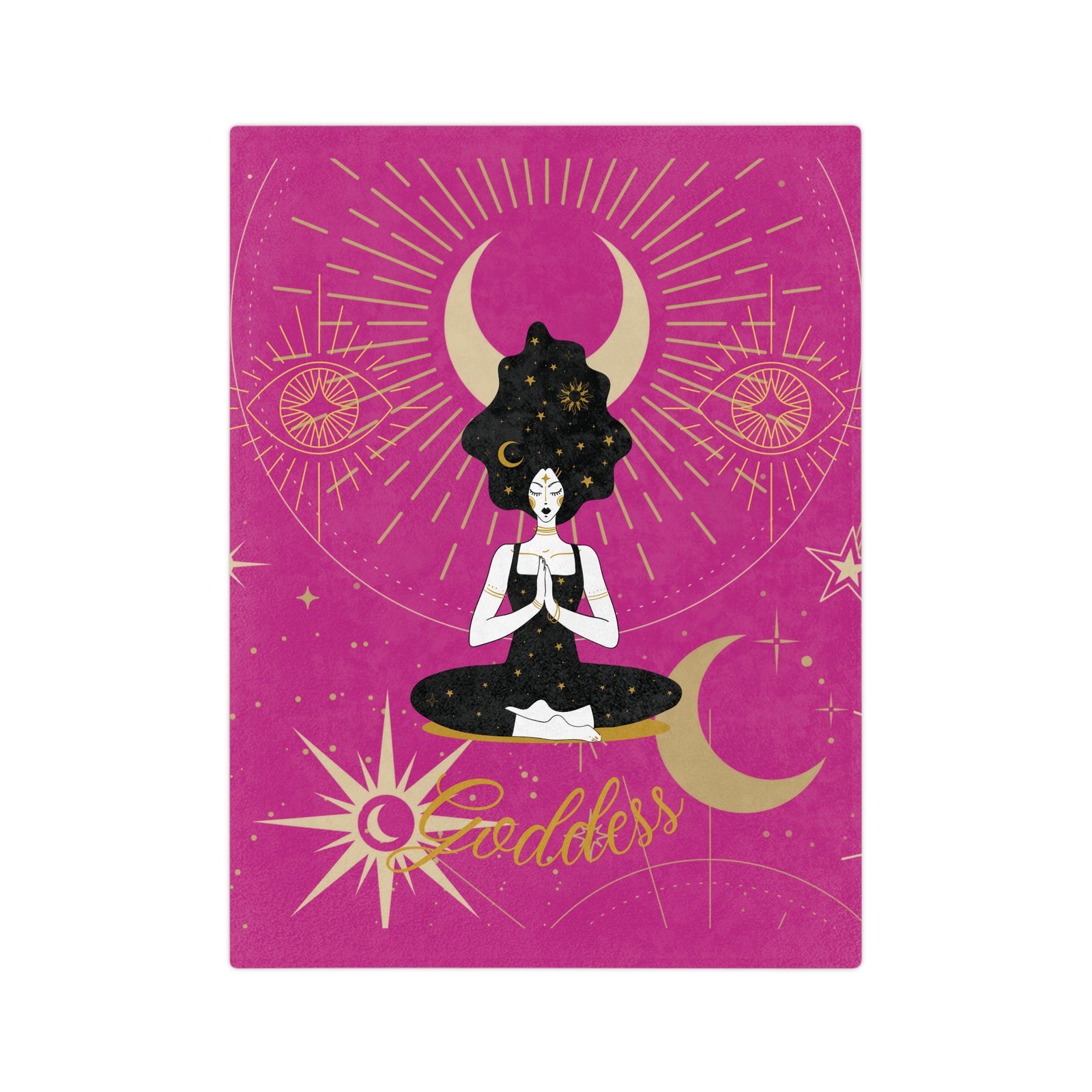DH GODDESS Bright Pink Velveteen Minky Blanket - Image 9