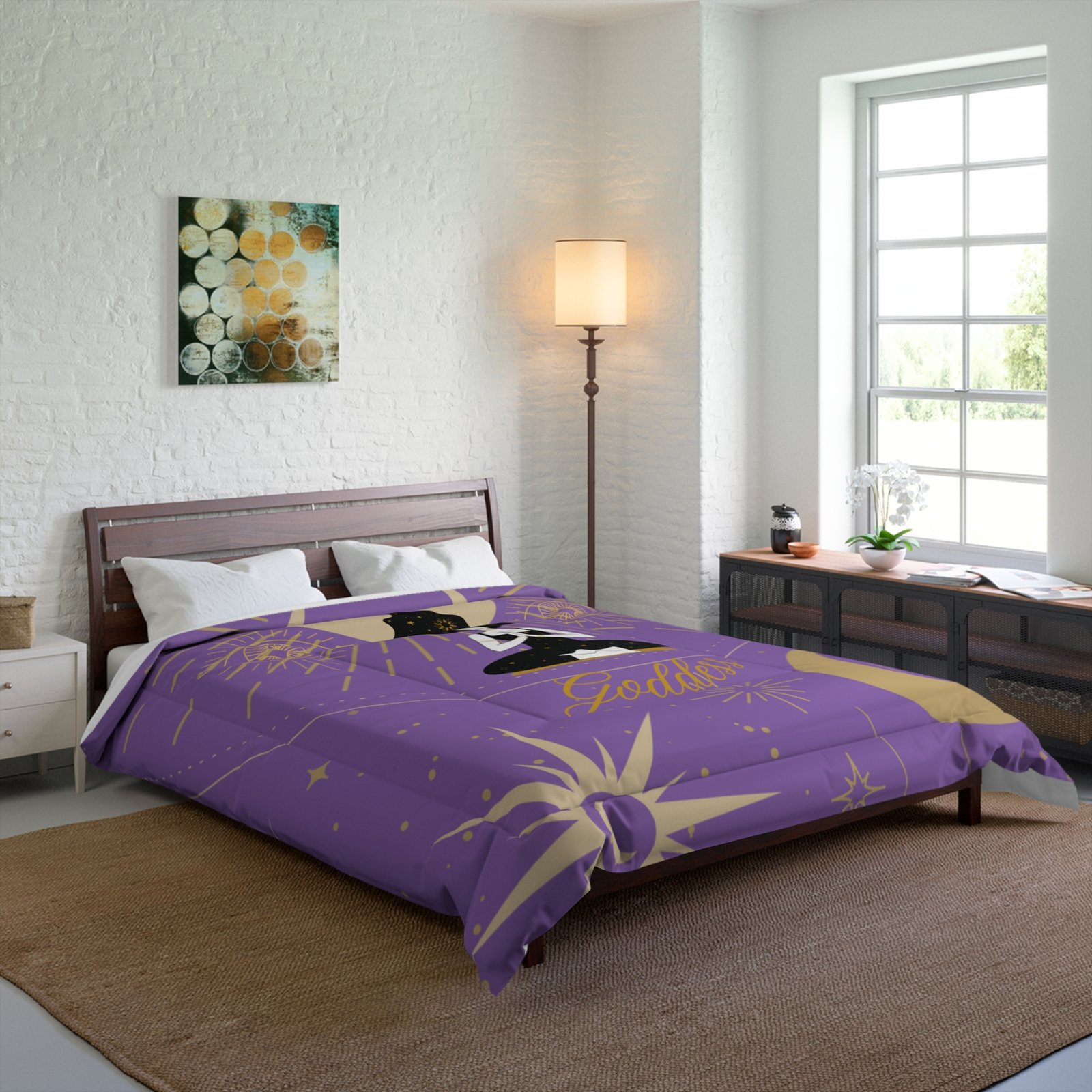 DH GODDESS Lavender Purple Comforter - Image 4