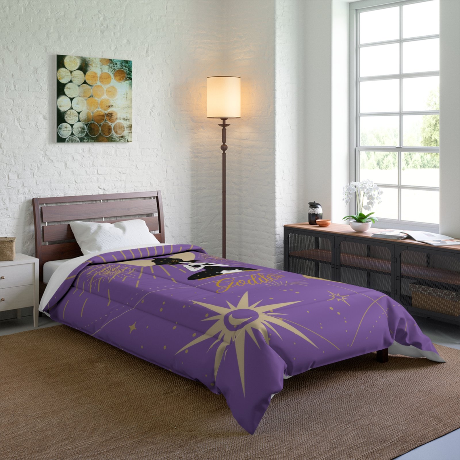 DH GODDESS Lavender Purple Comforter - Image 2