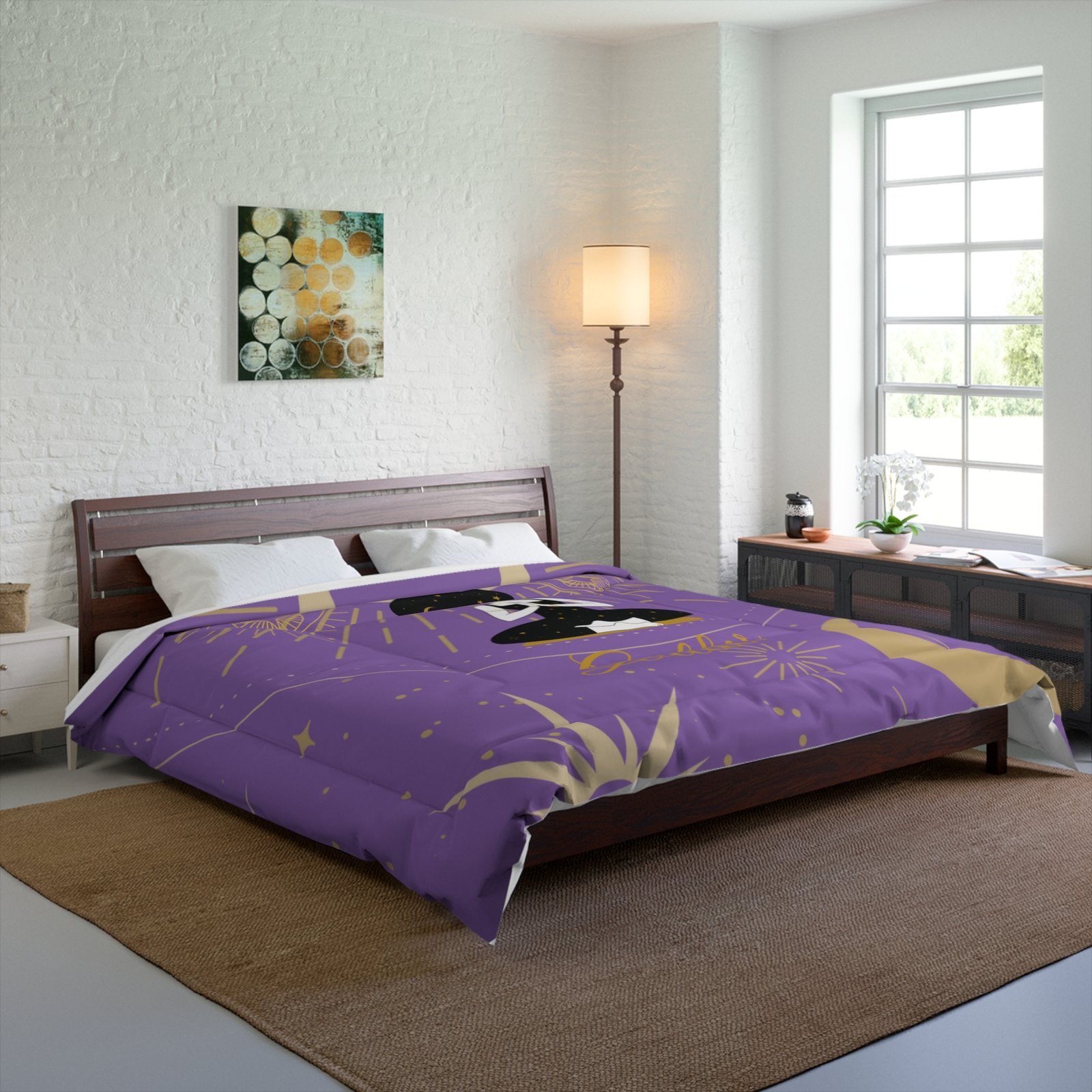 DH GODDESS Lavender Purple Comforter - Image 6