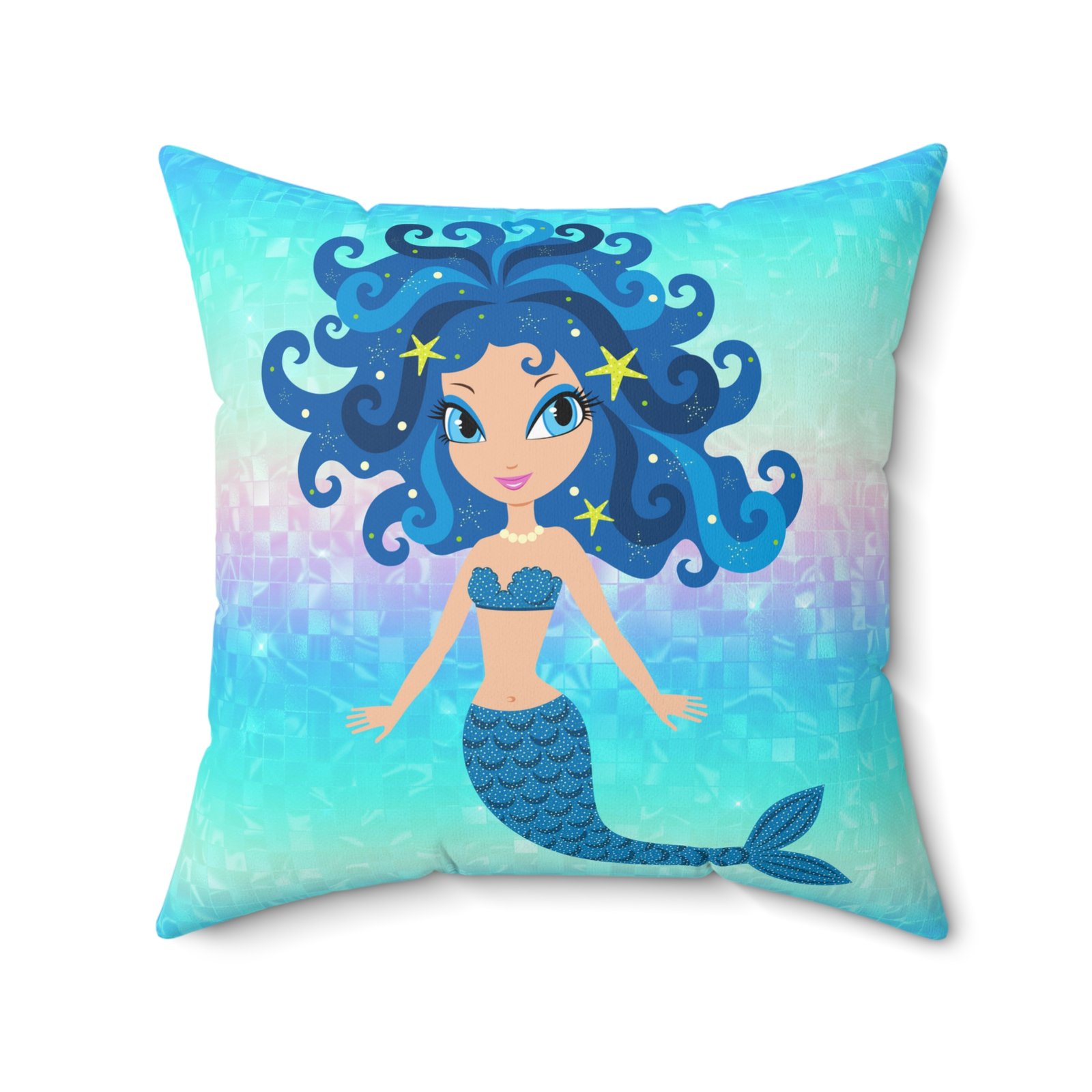 Mermaid Vibes Spun Polyester Square Pillow - Image 10