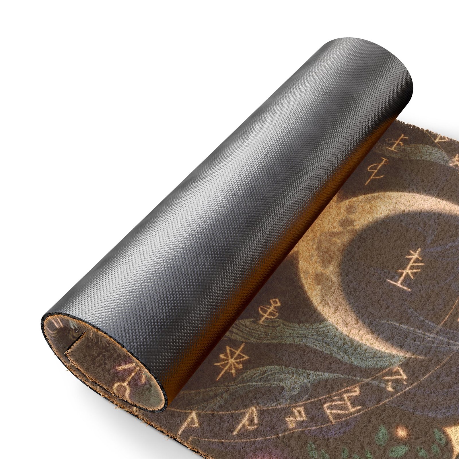 Triple Moon Welcome Doormat — Mystical Moon Phase Coir Mat - Image 4