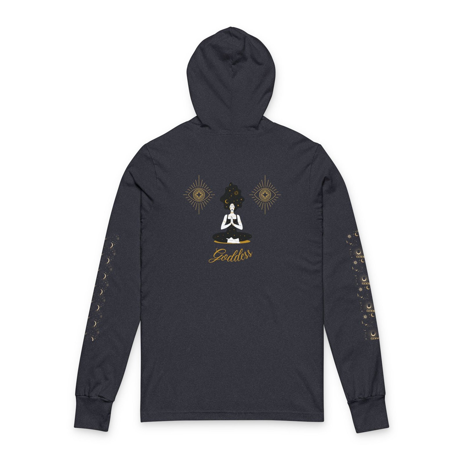Goddess Meditation Hooded Long-Sleeve Tee - Image 12
