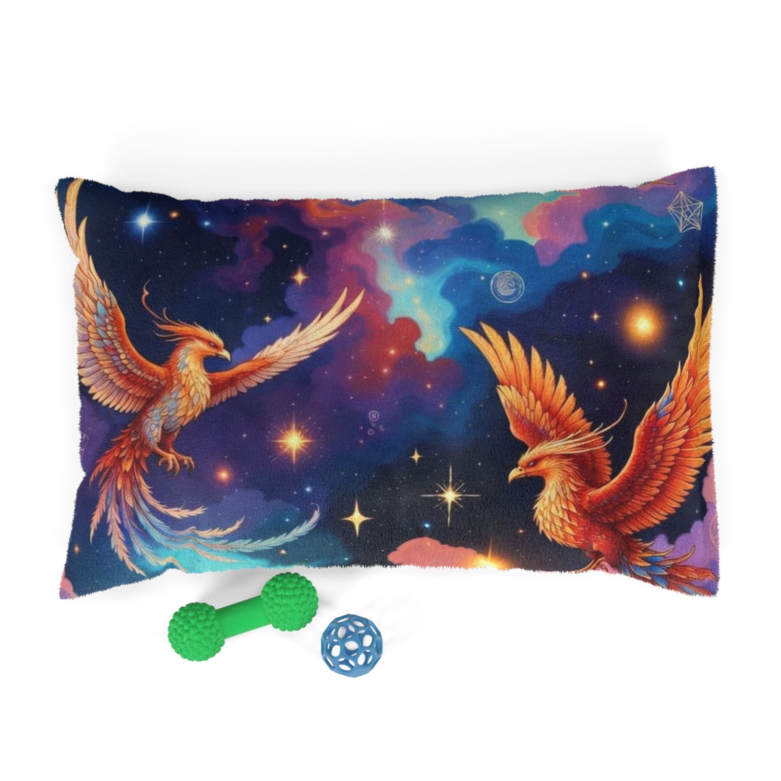 Phoenix Galaxy Pet Bed — Colorful Cosmic Dog & Cat Cushion - Image 7