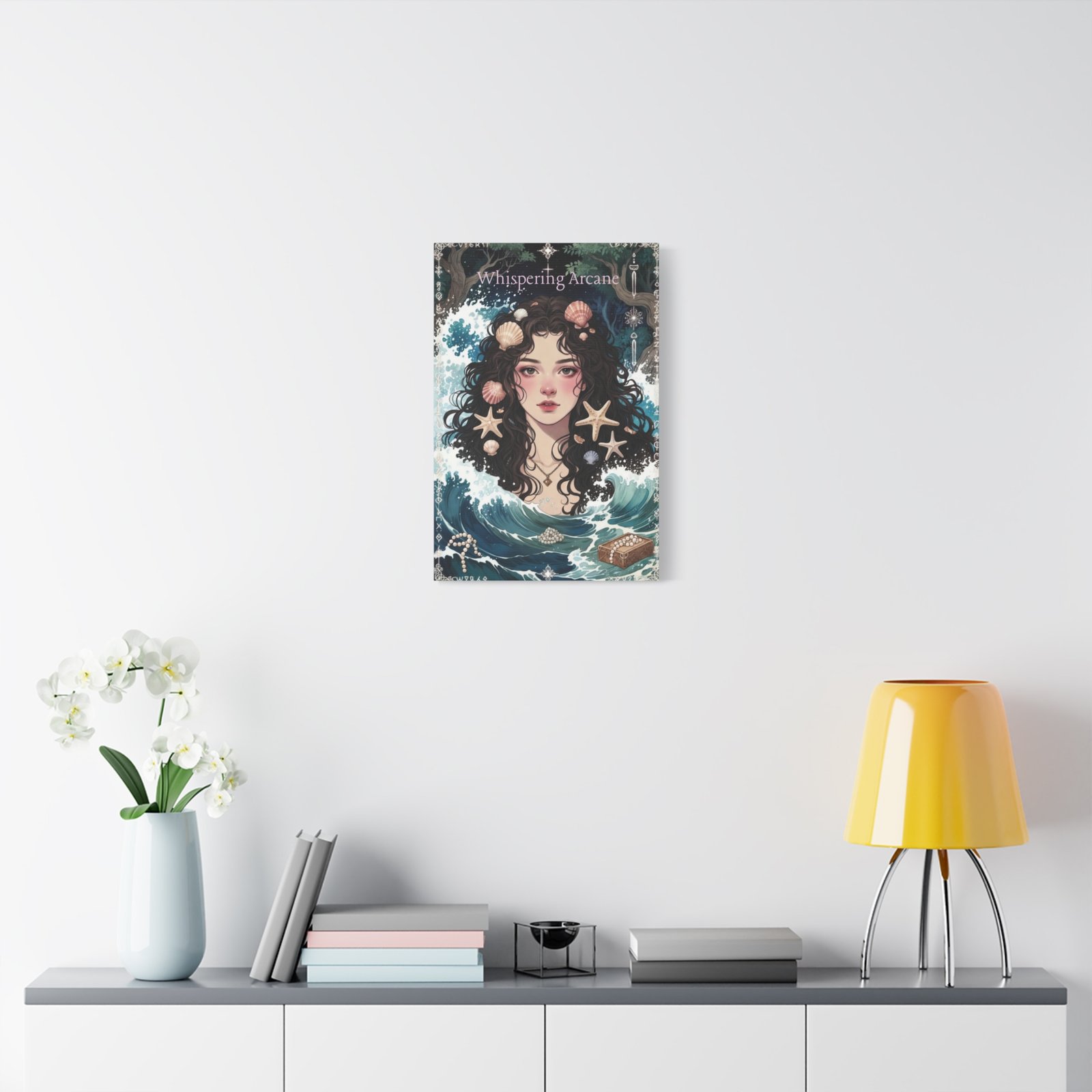 Ocean Maiden Matte Canvas Print — Mermaid Portrait Wall Art (Whispering Arcane) - Image 7
