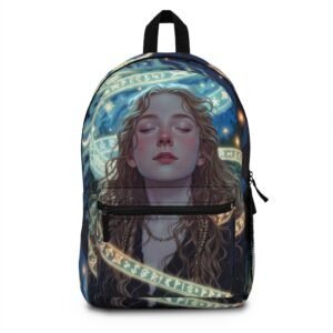 Mystic Girl Astral Backpack — Celestial Magic Art School Bag