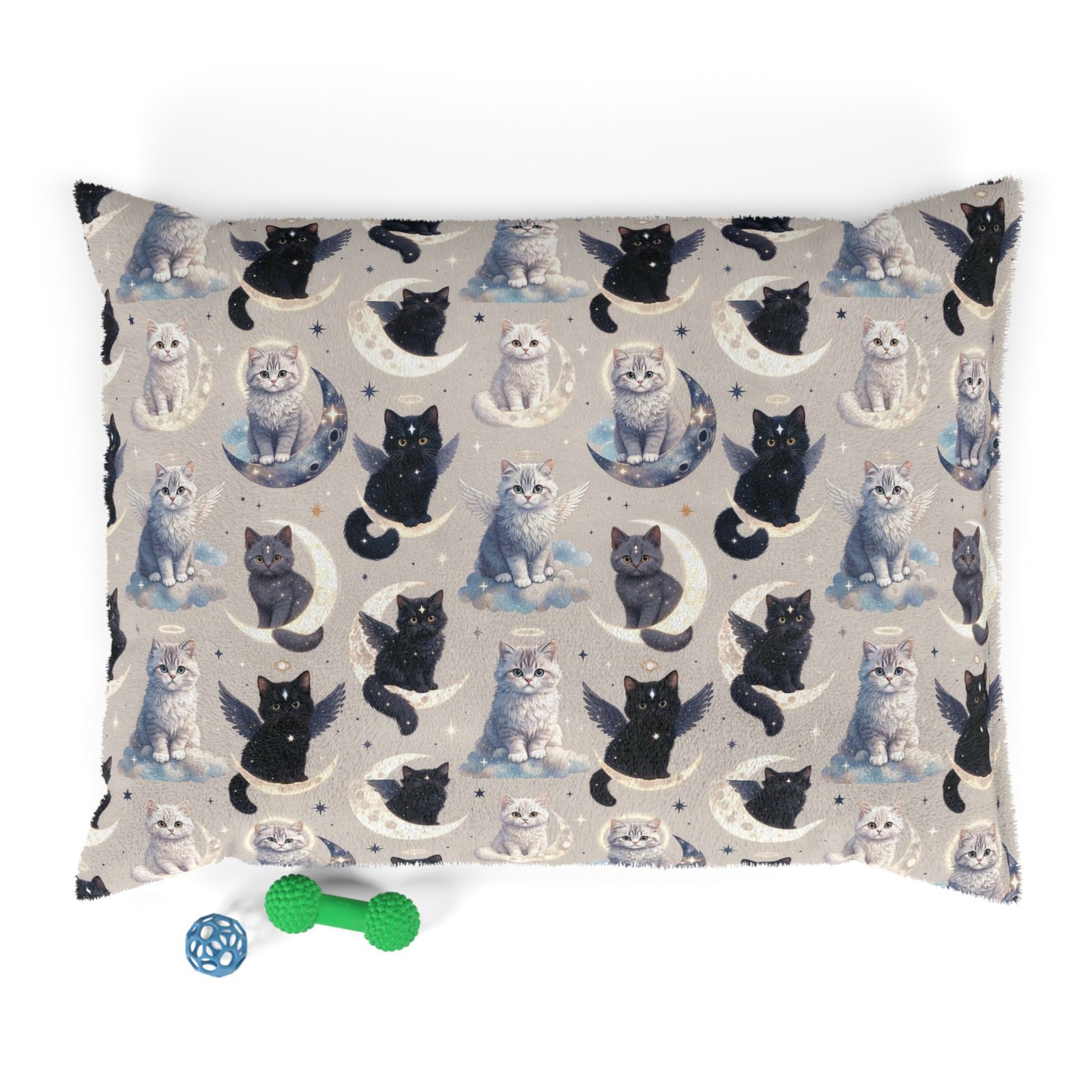Celestial Cats Pet Bed — Cozy Moon & Stars Cat Print Cushion - Image 7