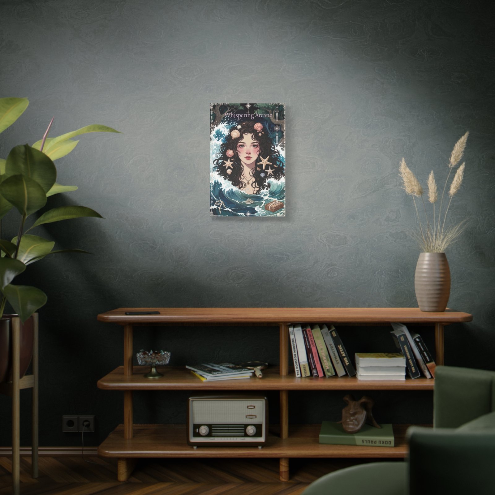 Ocean Maiden Matte Canvas Print — Mermaid Portrait Wall Art (Whispering Arcane) - Image 8