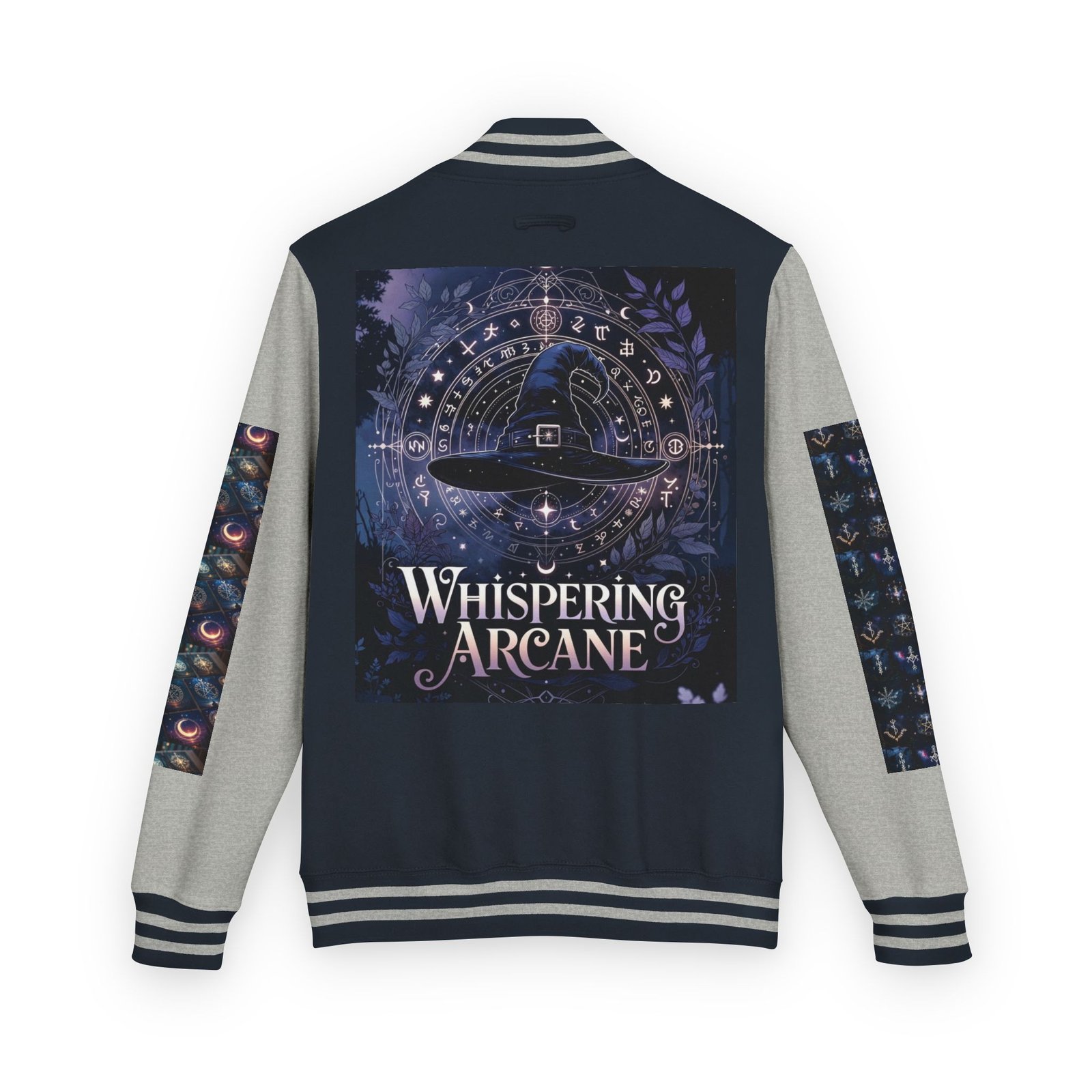 Letterman Jacket — Whispering Arcane Graphic Varsity Jacket Unisex - Image 26