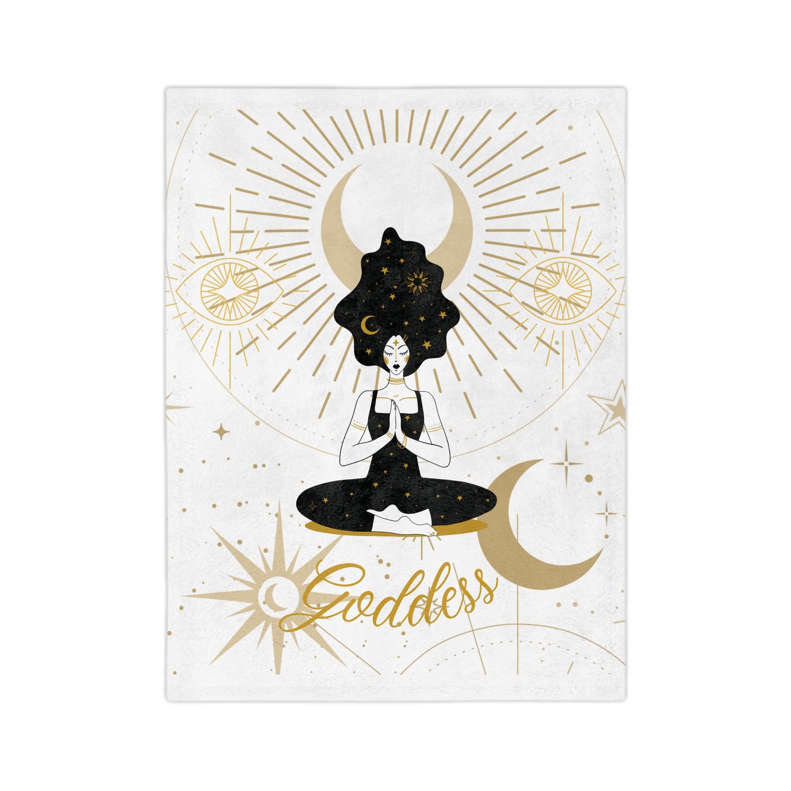 DH GODDESS White Velveteen Minky Blanket