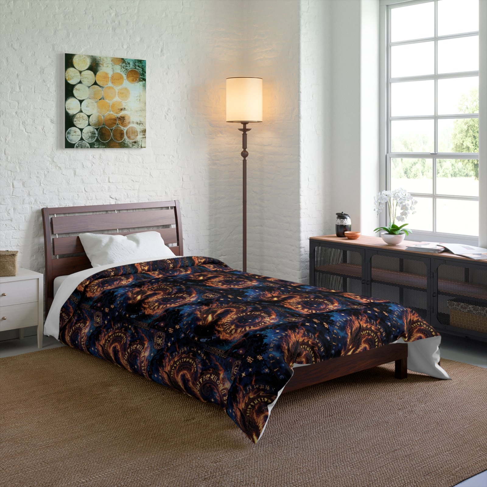 Dragon Galaxy Comforter — Celestial Fiery Dragon Bedding for Fantasy Lovers - Image 8