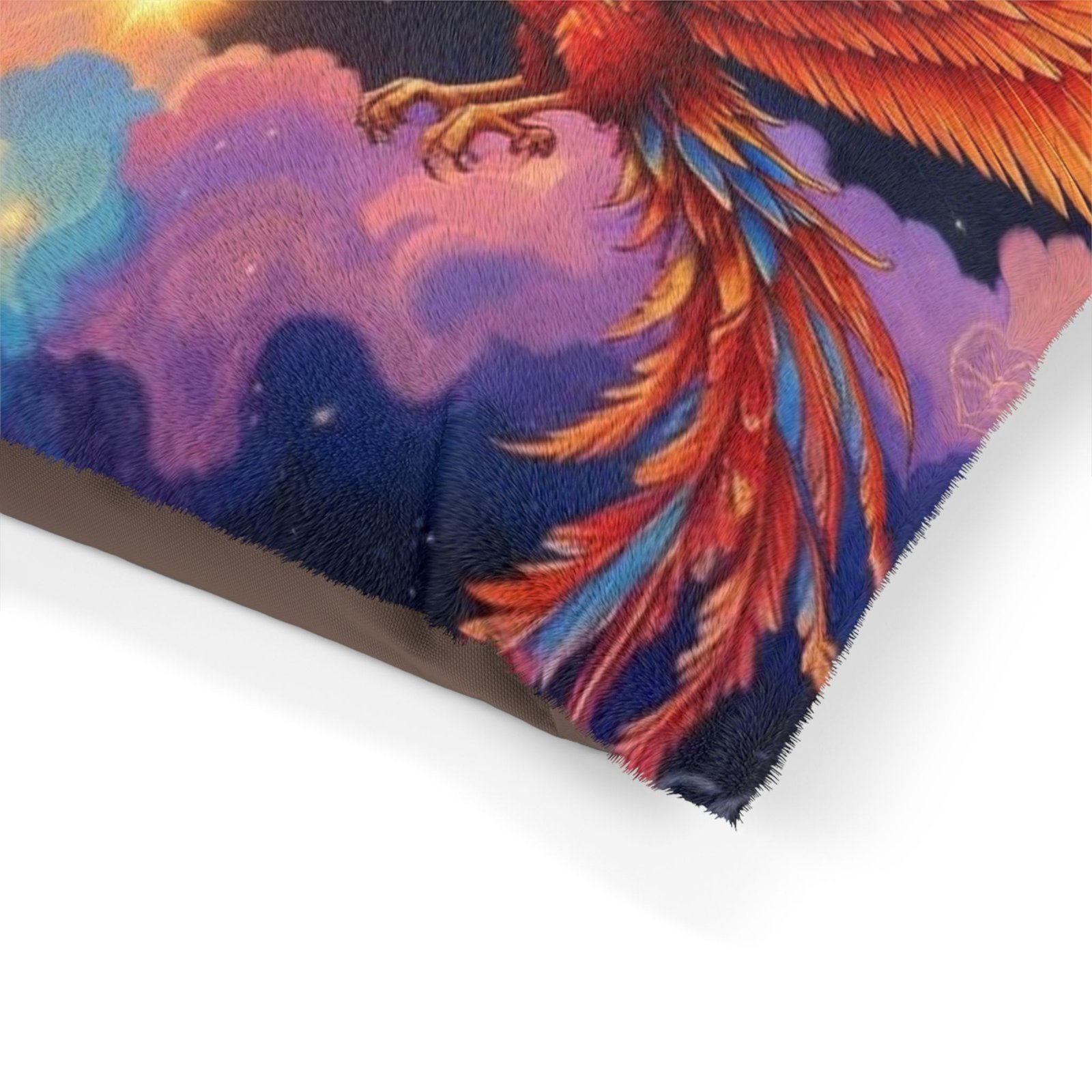 Phoenix Galaxy Pet Bed — Colorful Cosmic Dog & Cat Cushion - Image 5