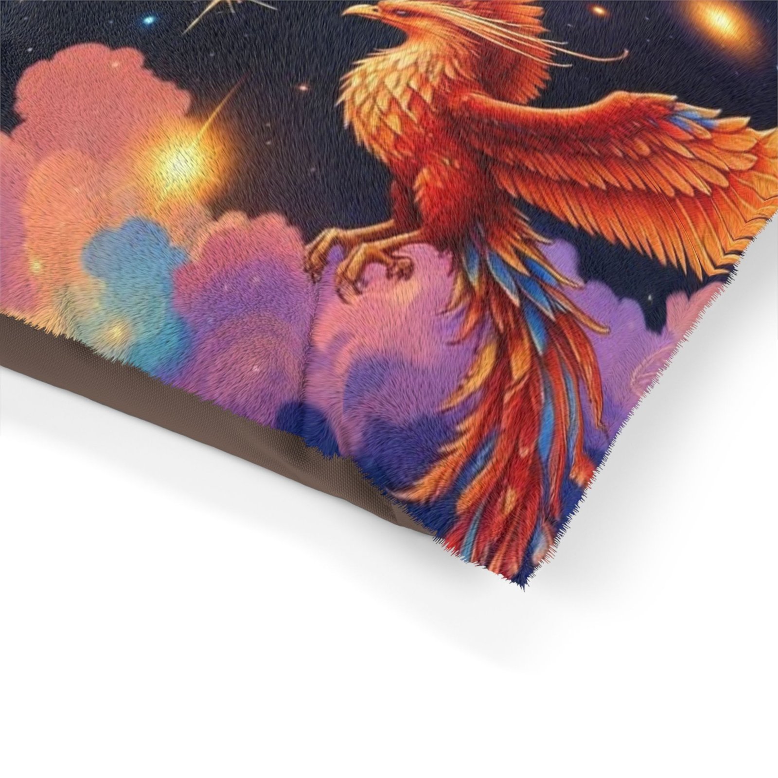 Phoenix Galaxy Pet Bed — Colorful Cosmic Dog & Cat Cushion - Image 2