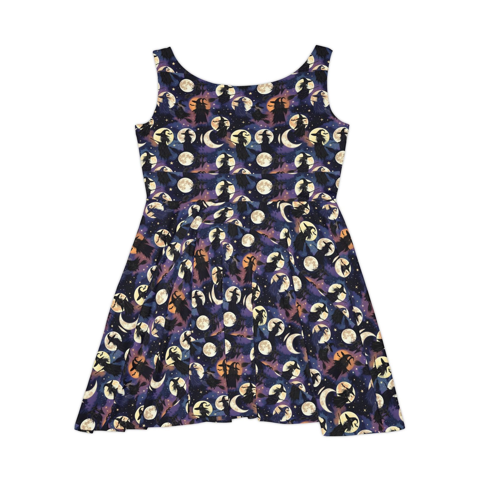 Moon Phase Skater Dress – Celestial Night Print Women’s AOP - Image 3