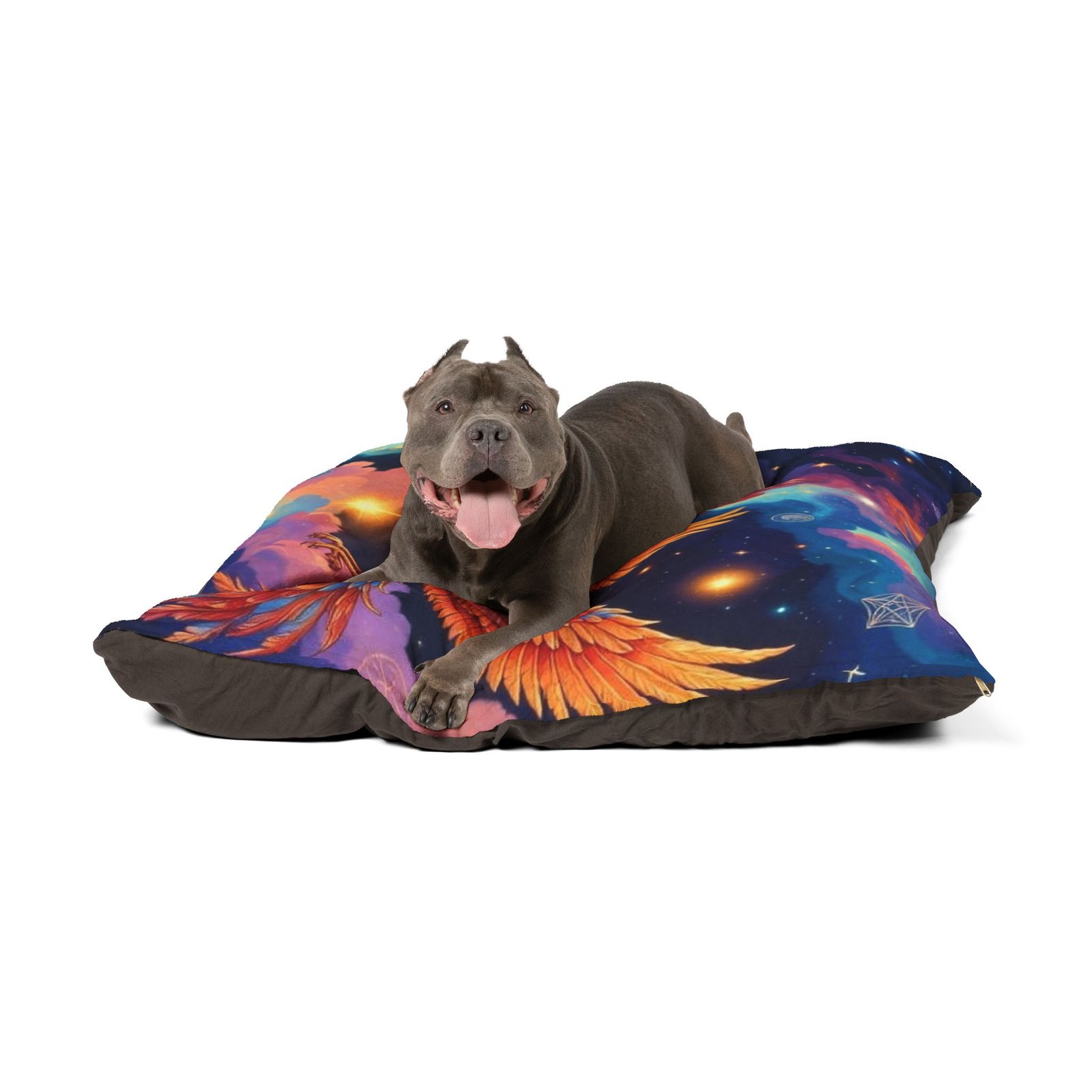 Phoenix Galaxy Pet Bed — Colorful Cosmic Dog & Cat Cushion - Image 6
