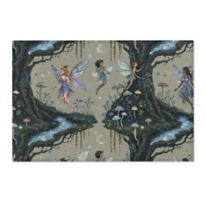 Fairy Grove Area Rug — Enchanted Woodland Decorative Rug for Nursery, Kids’ Room & Living Space