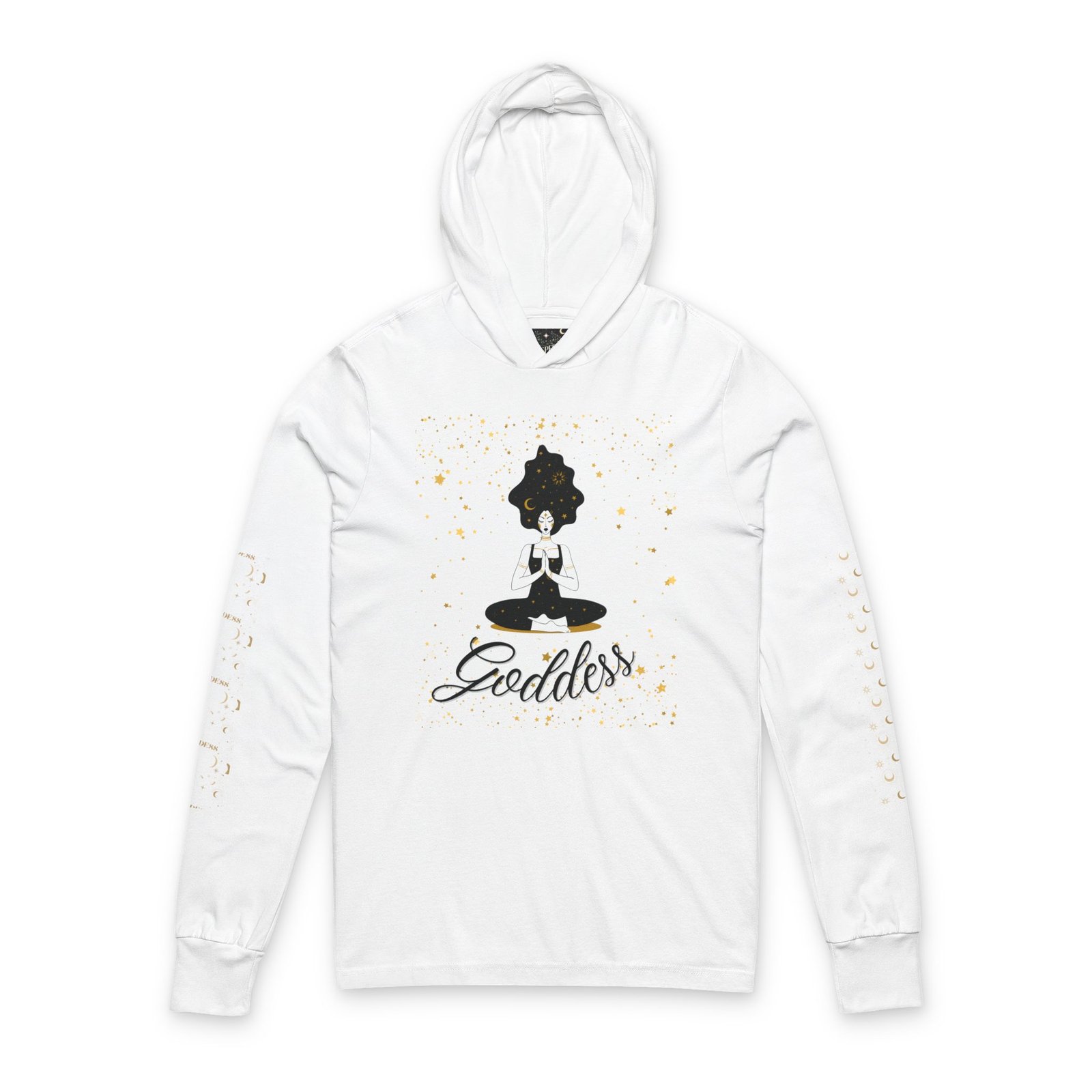 Goddess Meditation Hooded Long-Sleeve Tee