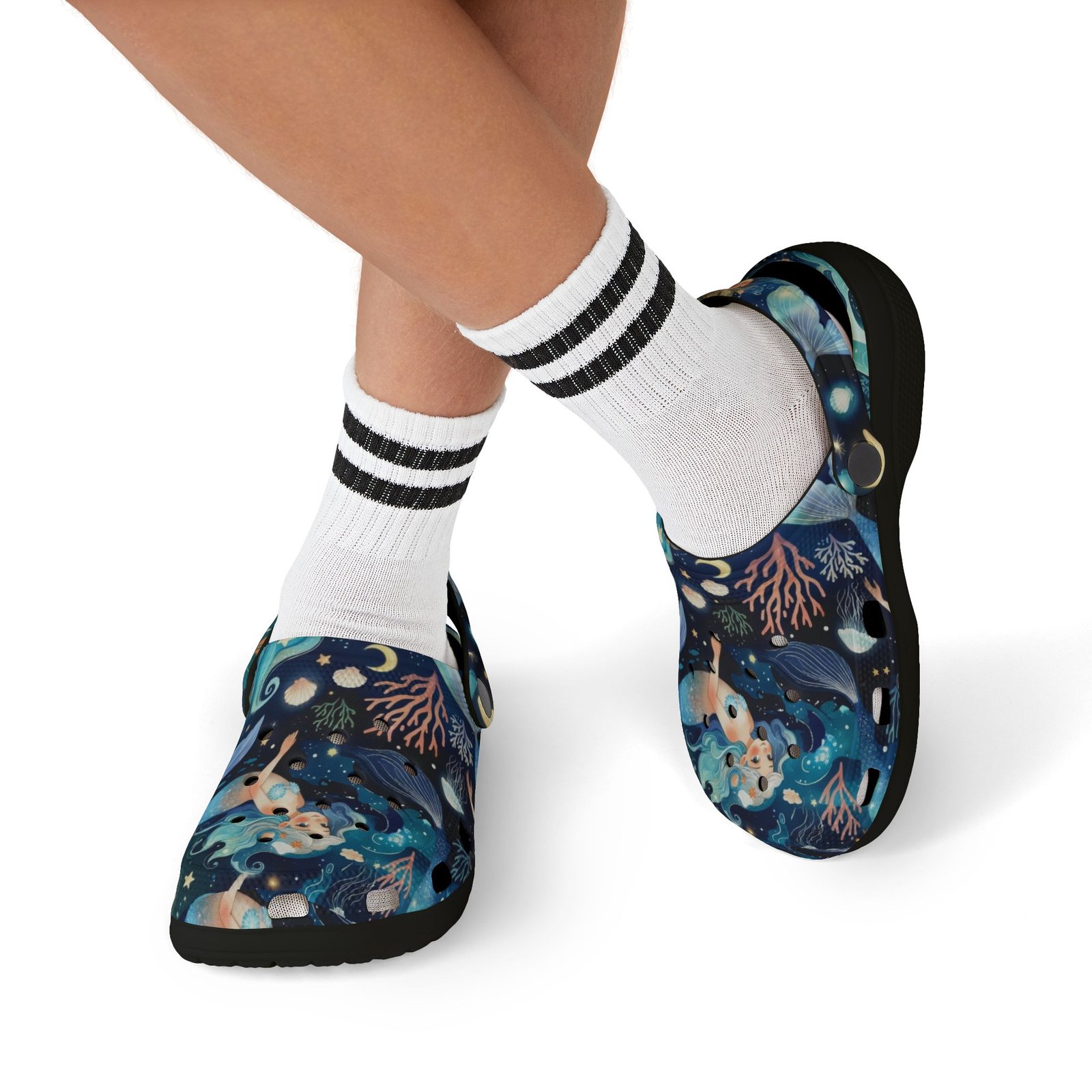 Kids Mermaid Clogs - Colorful Underwater EVA Foam Slip-Ons - Image 13