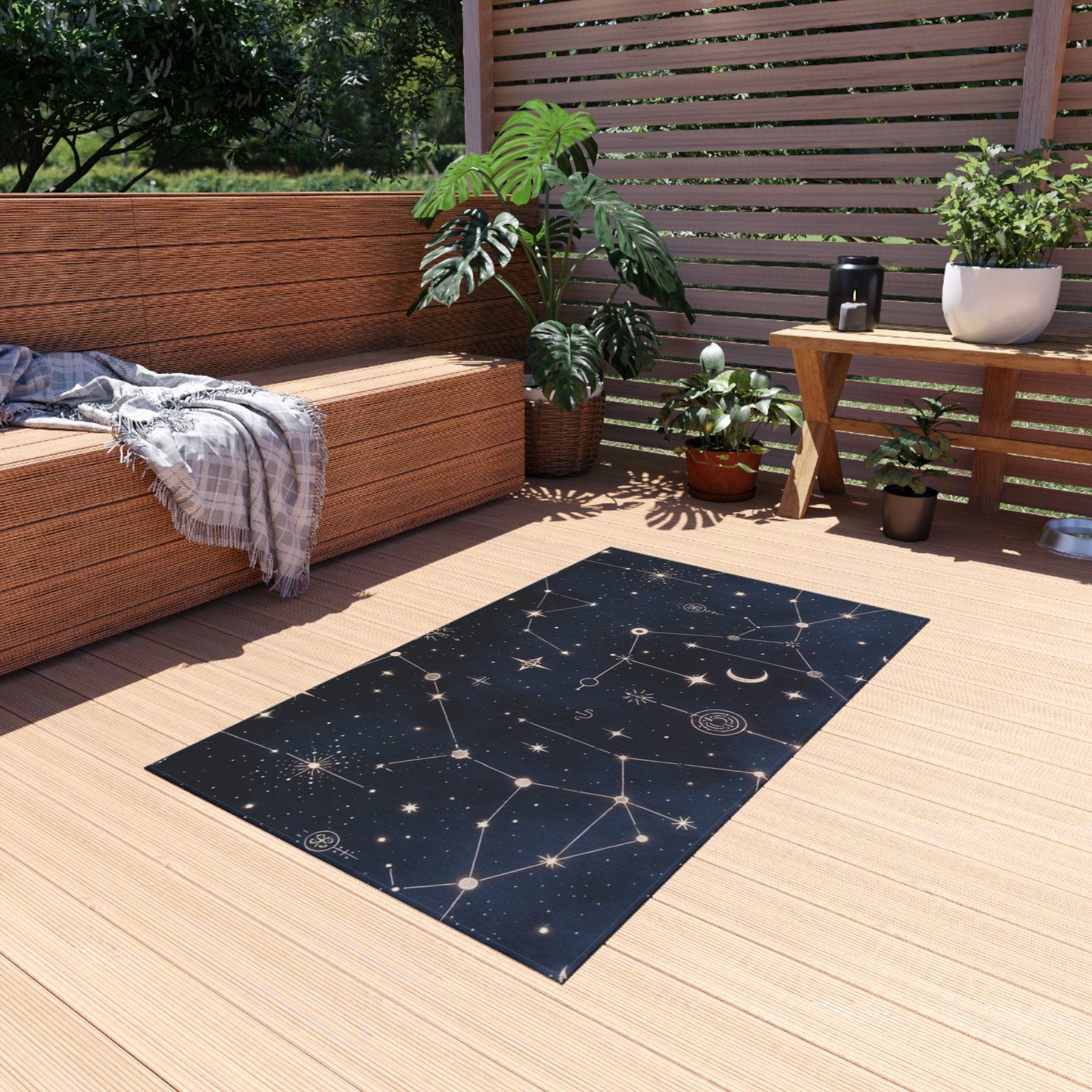 Constellation Night Outdoor Rug — Starry Celestial Patio Mat - Image 11