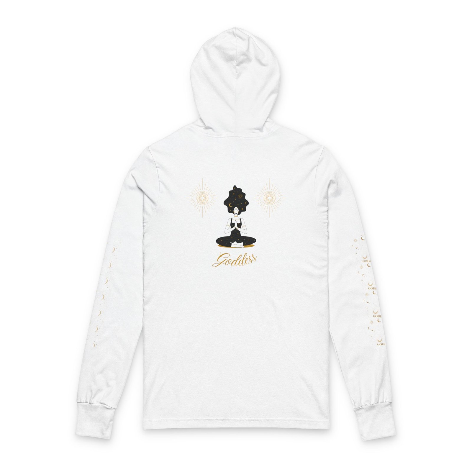 Goddess Meditation Hooded Long-Sleeve Tee - Image 2