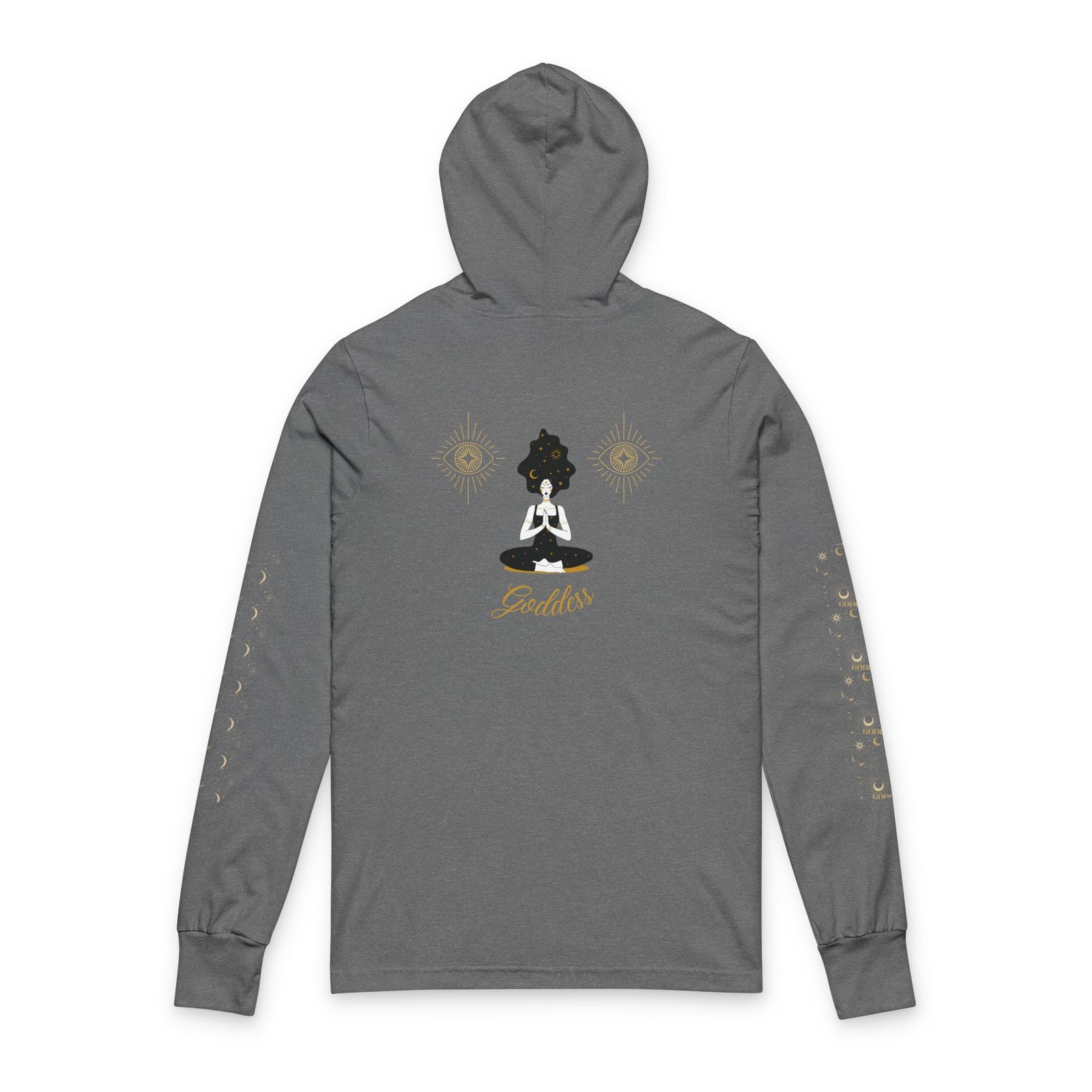 Goddess Meditation Hooded Long-Sleeve Tee - Image 8