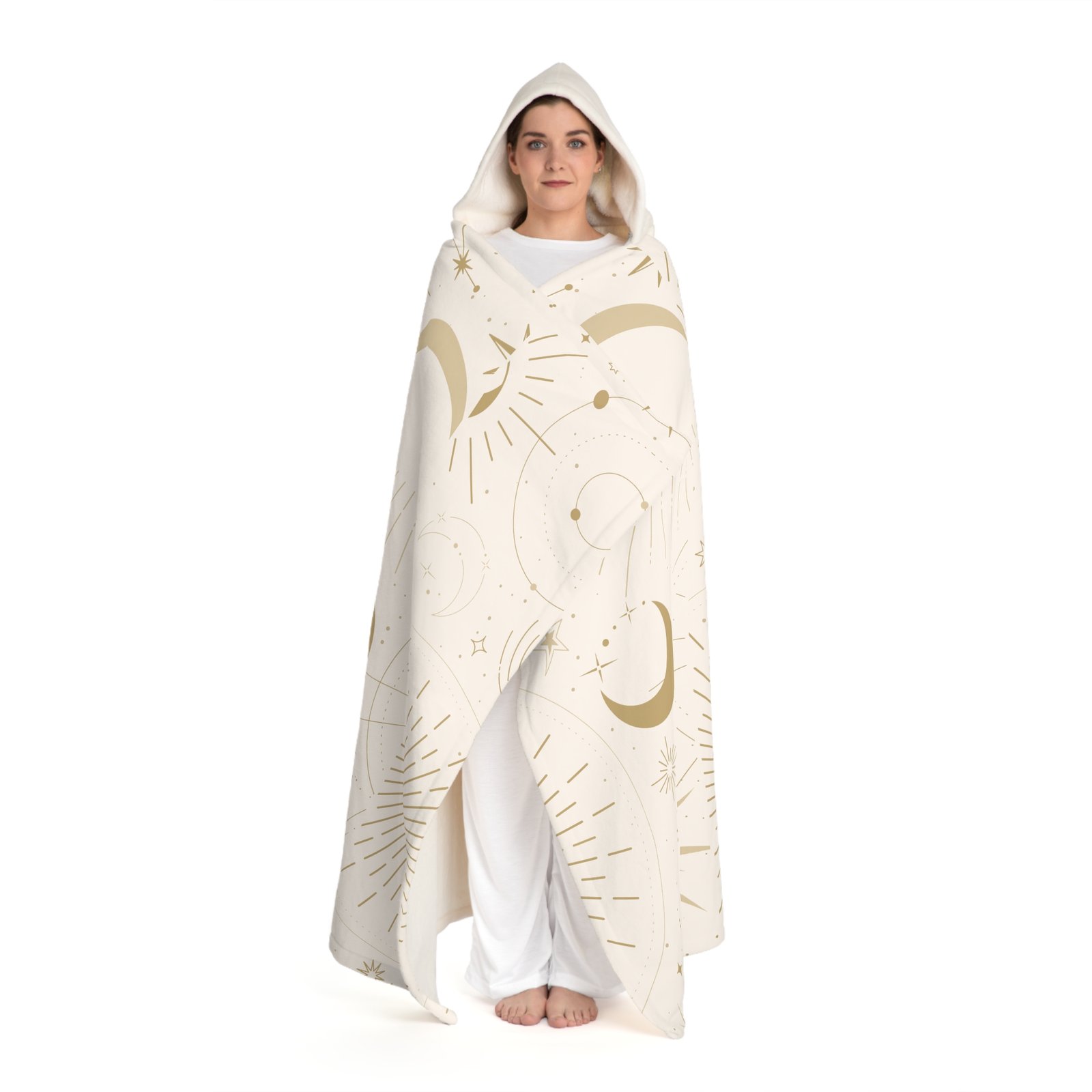 Cosmic Moon Hooded Sherpa Blanket - Image 2
