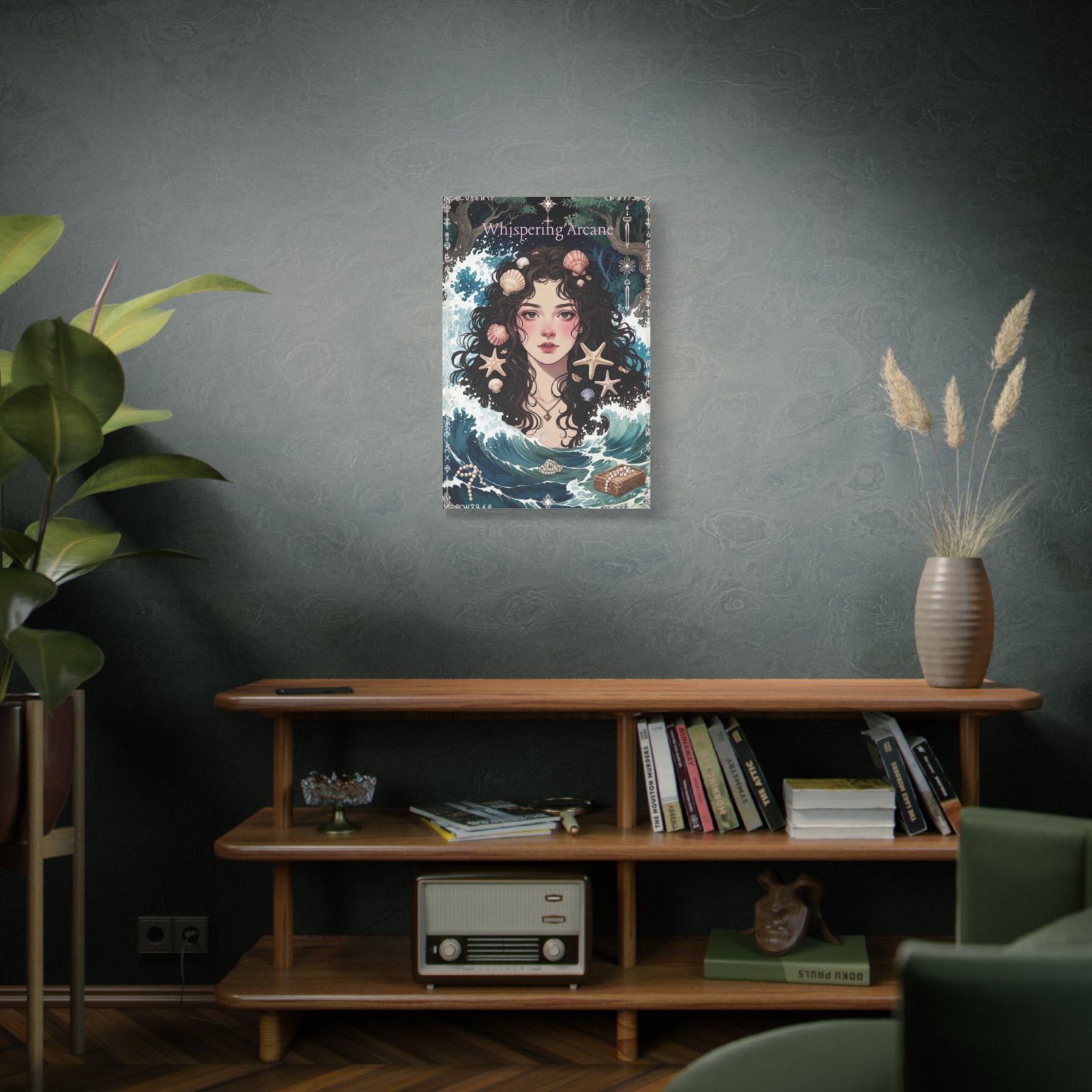 Ocean Maiden Matte Canvas Print — Mermaid Portrait Wall Art (Whispering Arcane) - Image 16