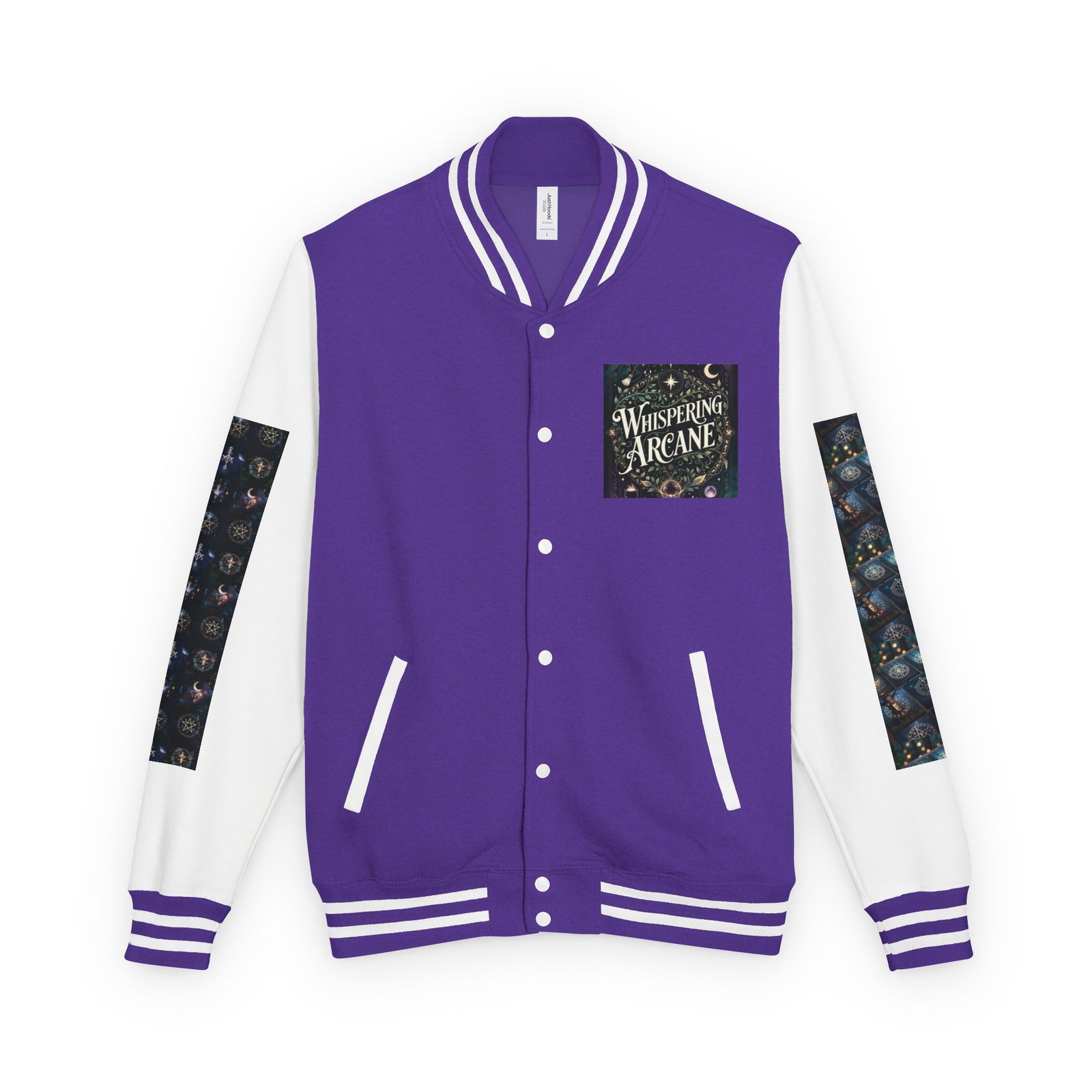 Letterman Jacket — Whispering Arcane Graphic Varsity Jacket Unisex - Image 19