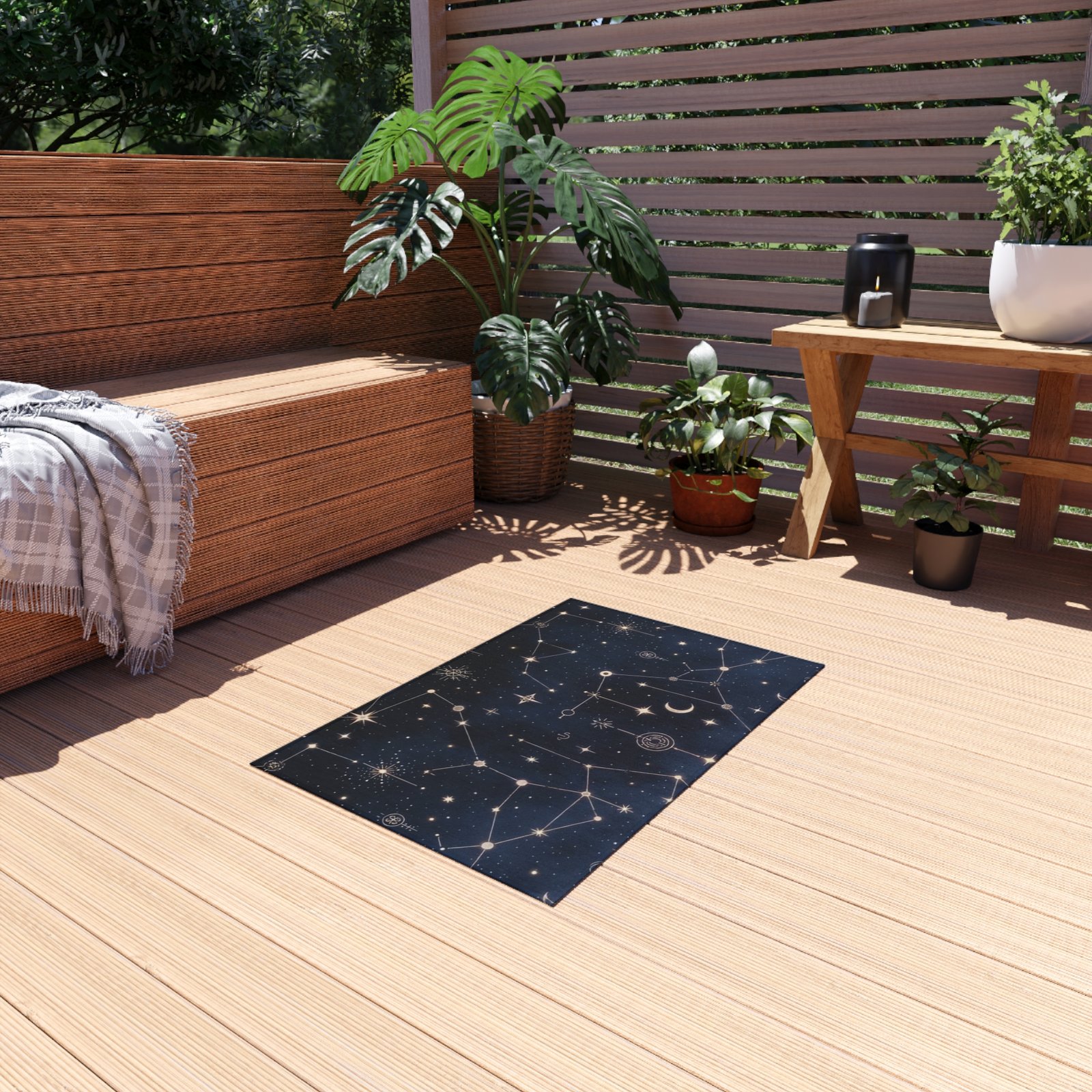 Constellation Night Outdoor Rug — Starry Celestial Patio Mat - Image 7