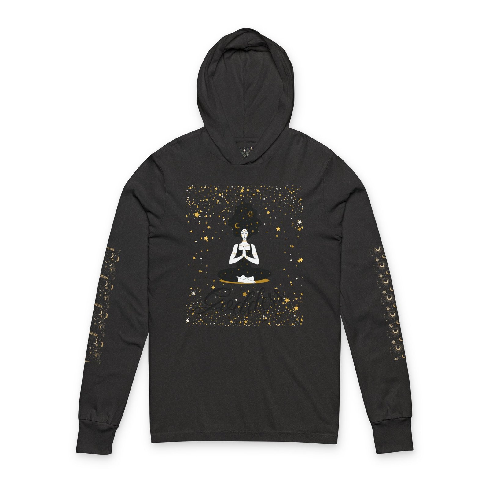 Goddess Meditation Hooded Long-Sleeve Tee - Image 5
