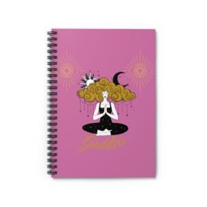 Goddess Pink Spiral Notebook - Ruled Line