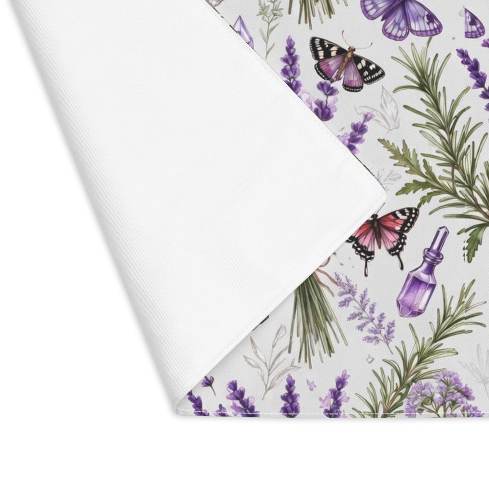 Lavender Botanicals Placemat — Purple Herb & Butterfly Table Decor - Image 3
