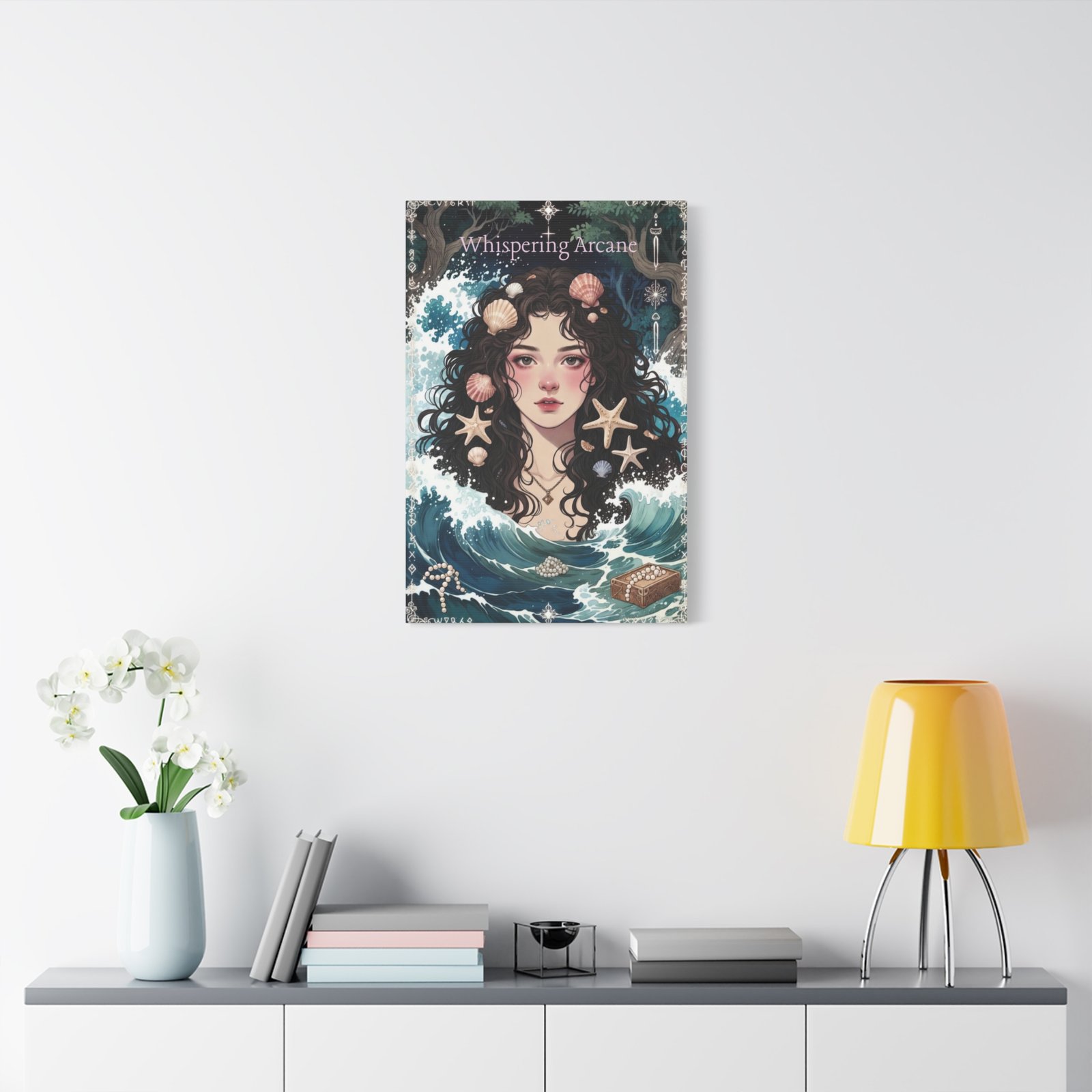 Ocean Maiden Matte Canvas Print — Mermaid Portrait Wall Art (Whispering Arcane) - Image 15