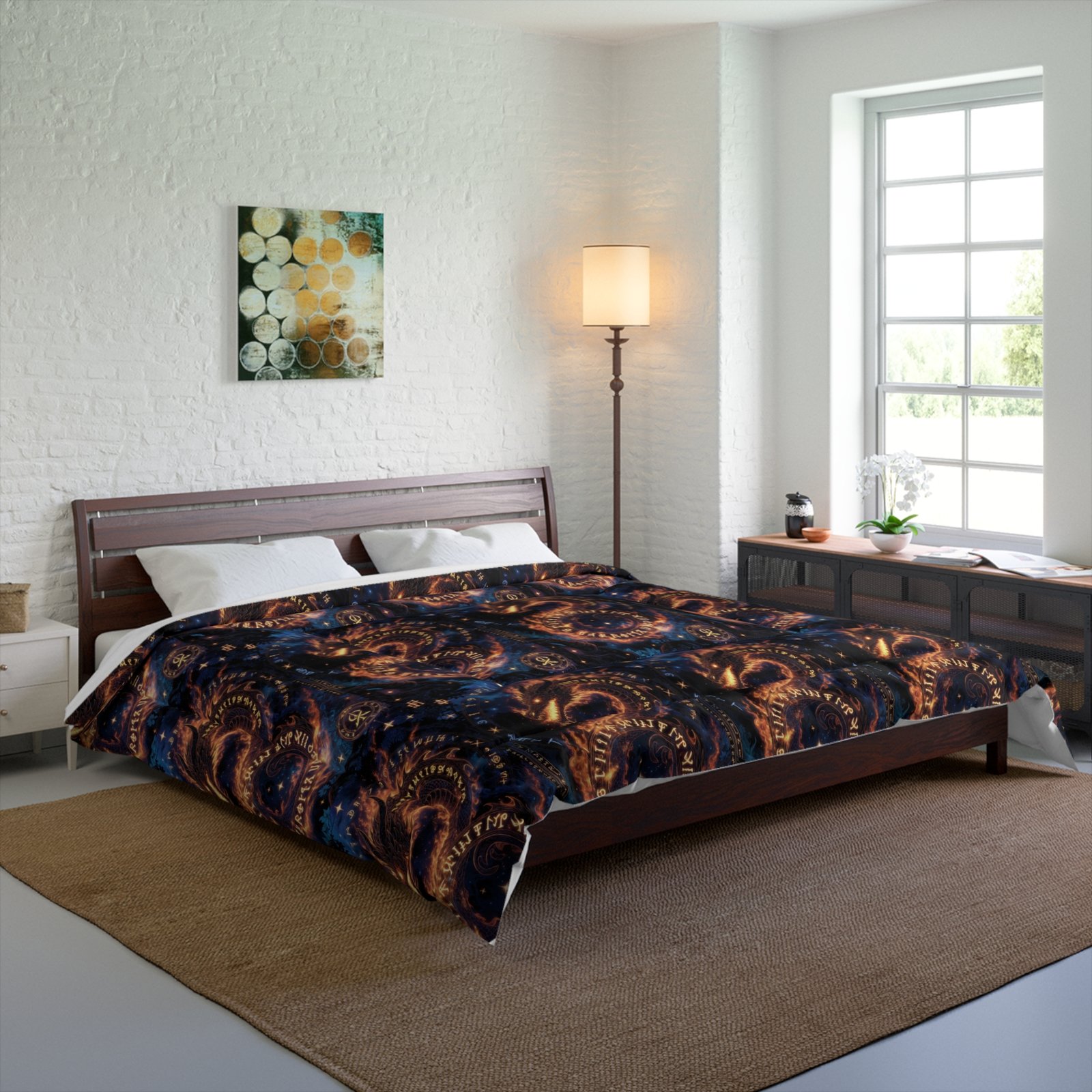 Dragon Galaxy Comforter — Celestial Fiery Dragon Bedding for Fantasy Lovers - Image 6