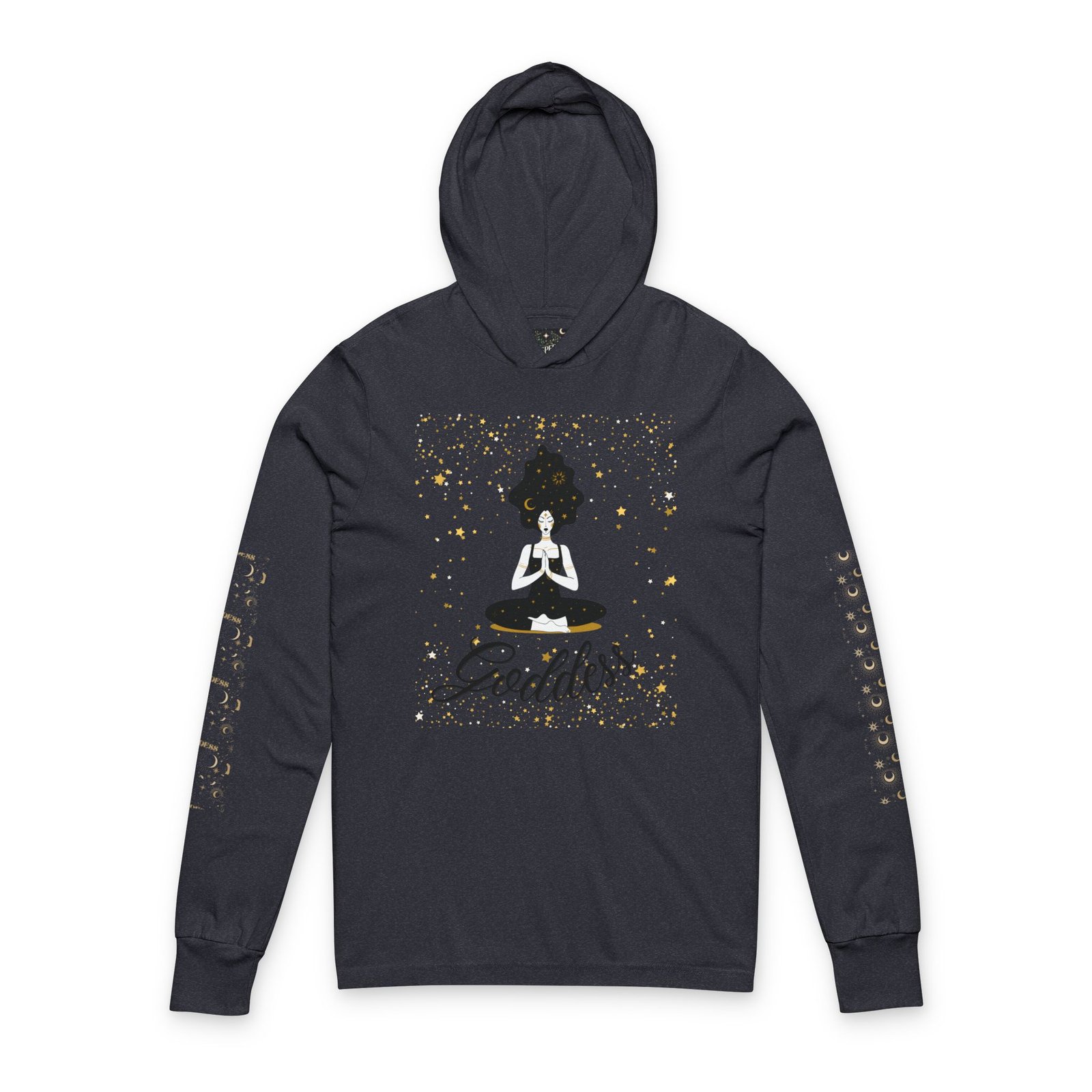 Goddess Meditation Hooded Long-Sleeve Tee - Image 11
