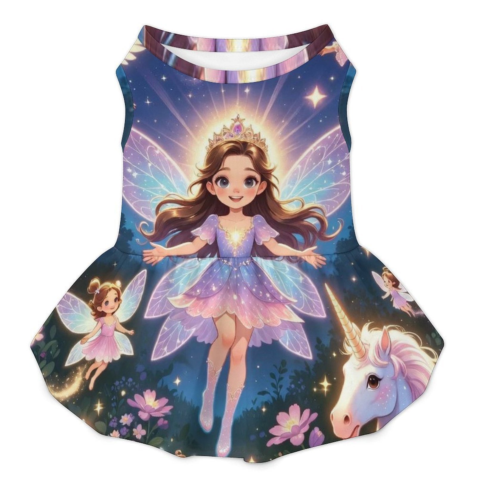 Angels Unicorns Fairies Pet Dress Large Pet Dress-Large - Image 4