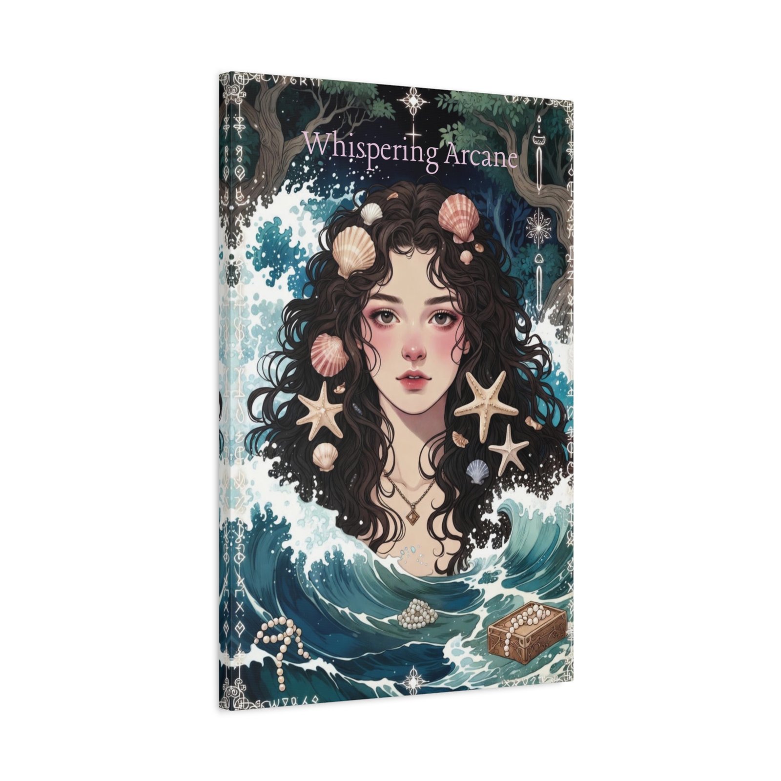 Ocean Maiden Matte Canvas Print — Mermaid Portrait Wall Art (Whispering Arcane) - Image 14
