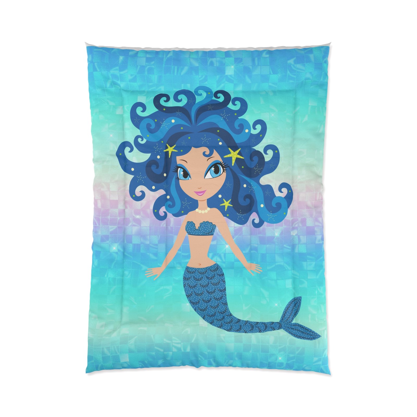 Mermaid Blue Hair Comforter
