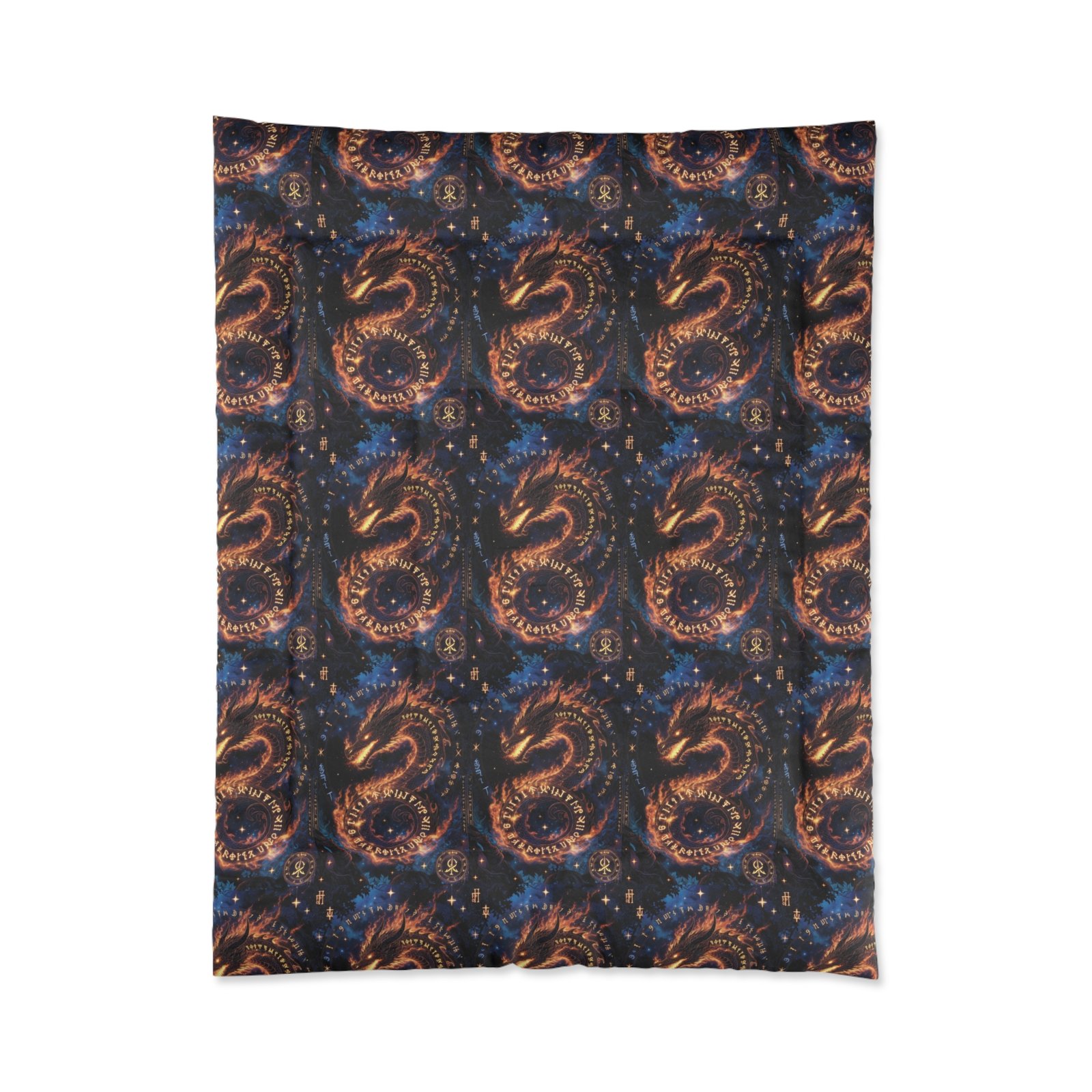 Dragon Galaxy Comforter — Celestial Fiery Dragon Bedding for Fantasy Lovers - Image 7
