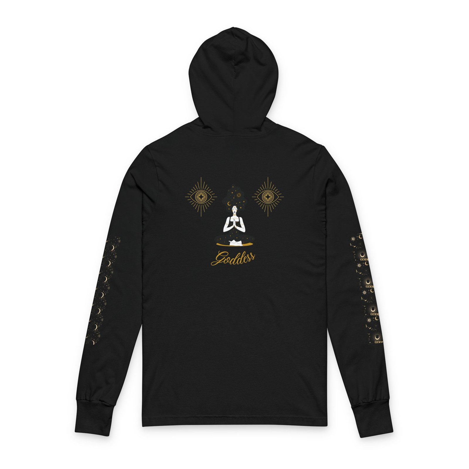 Goddess Meditation Hooded Long-Sleeve Tee - Image 4