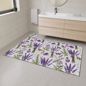 Lavender Potion Bottles Apothecary Heavy Duty Floor Mat