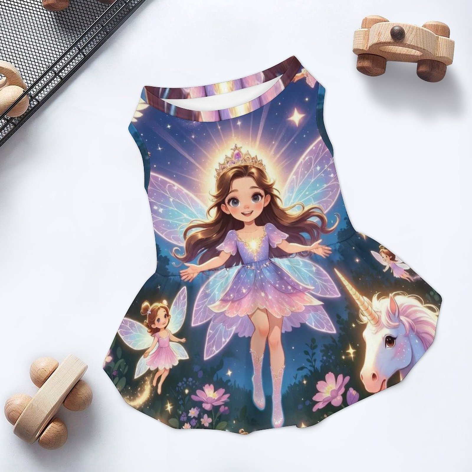 Angels Unicorns Fairies Pet Dress Large Pet Dress-Large - Image 2