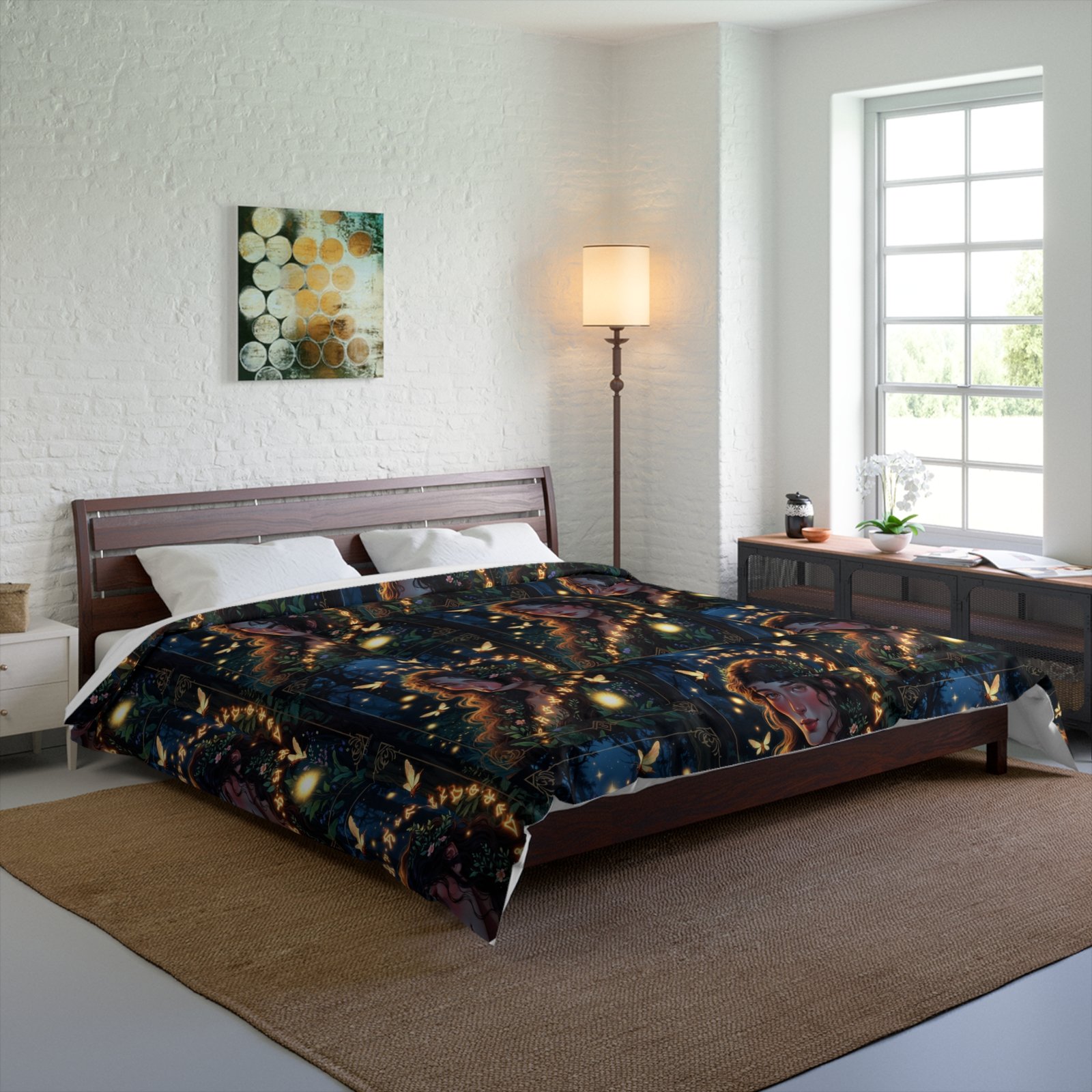 Starry Portrait Comforter — Vintage Halo Portrait Bedspread