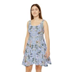 Dragon Mermaid Phoenix Watercolor Skater Dress