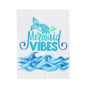 Mermaid Vibes Velveteen Plush Blanket