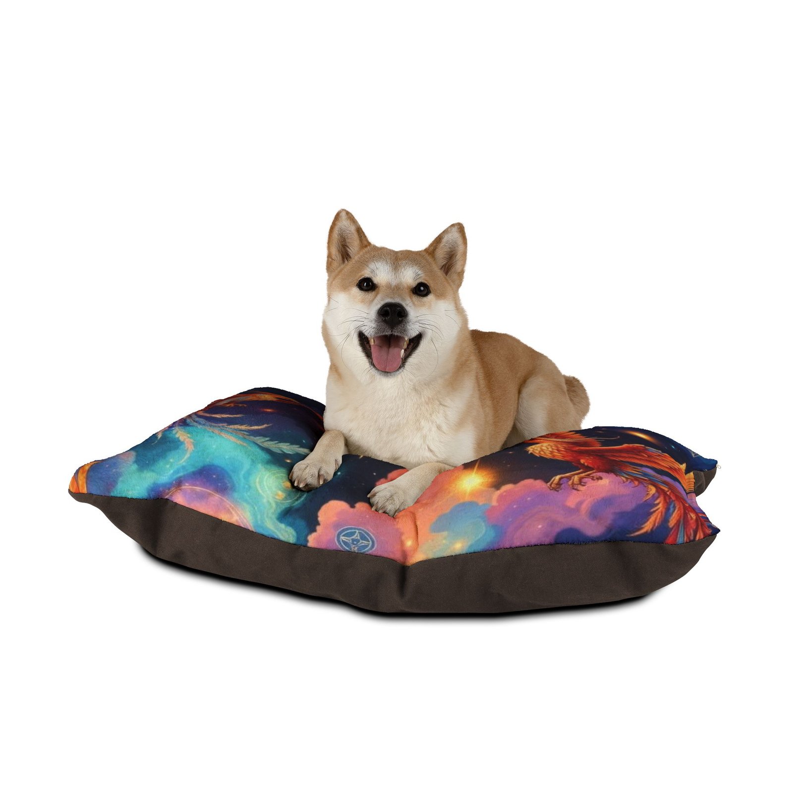 Phoenix Galaxy Pet Bed — Colorful Cosmic Dog & Cat Cushion - Image 3