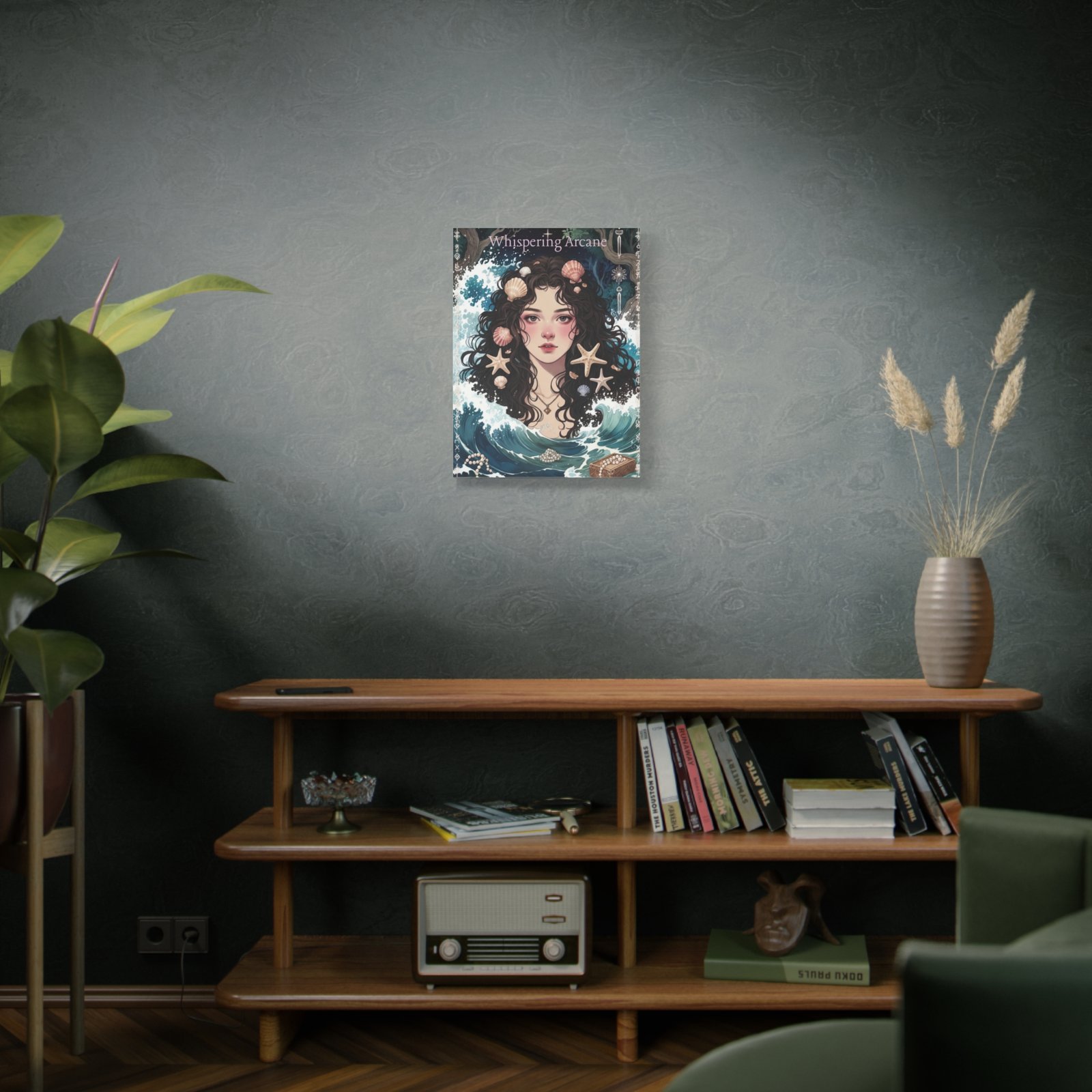 Ocean Maiden Matte Canvas Print — Mermaid Portrait Wall Art (Whispering Arcane) - Image 12